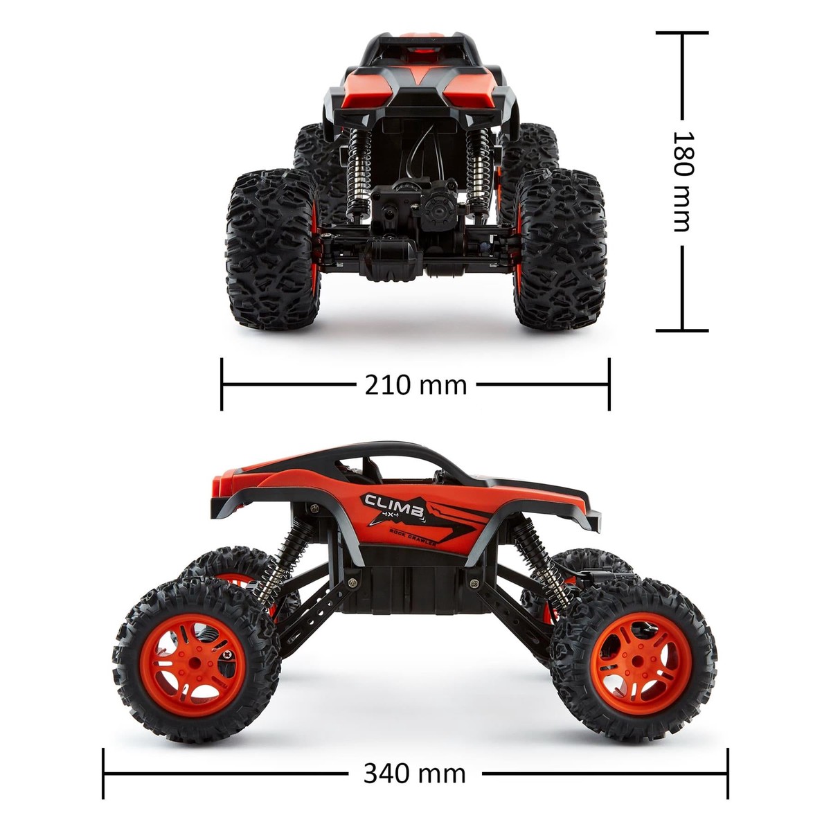 112 Scale Monster Truck Adjustable Chassis Orange