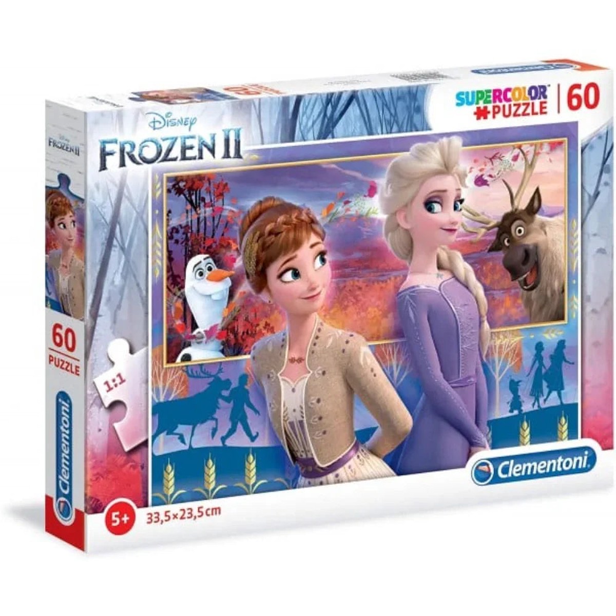 Clementoni Super Color Frozen Puzzle 60Pcs