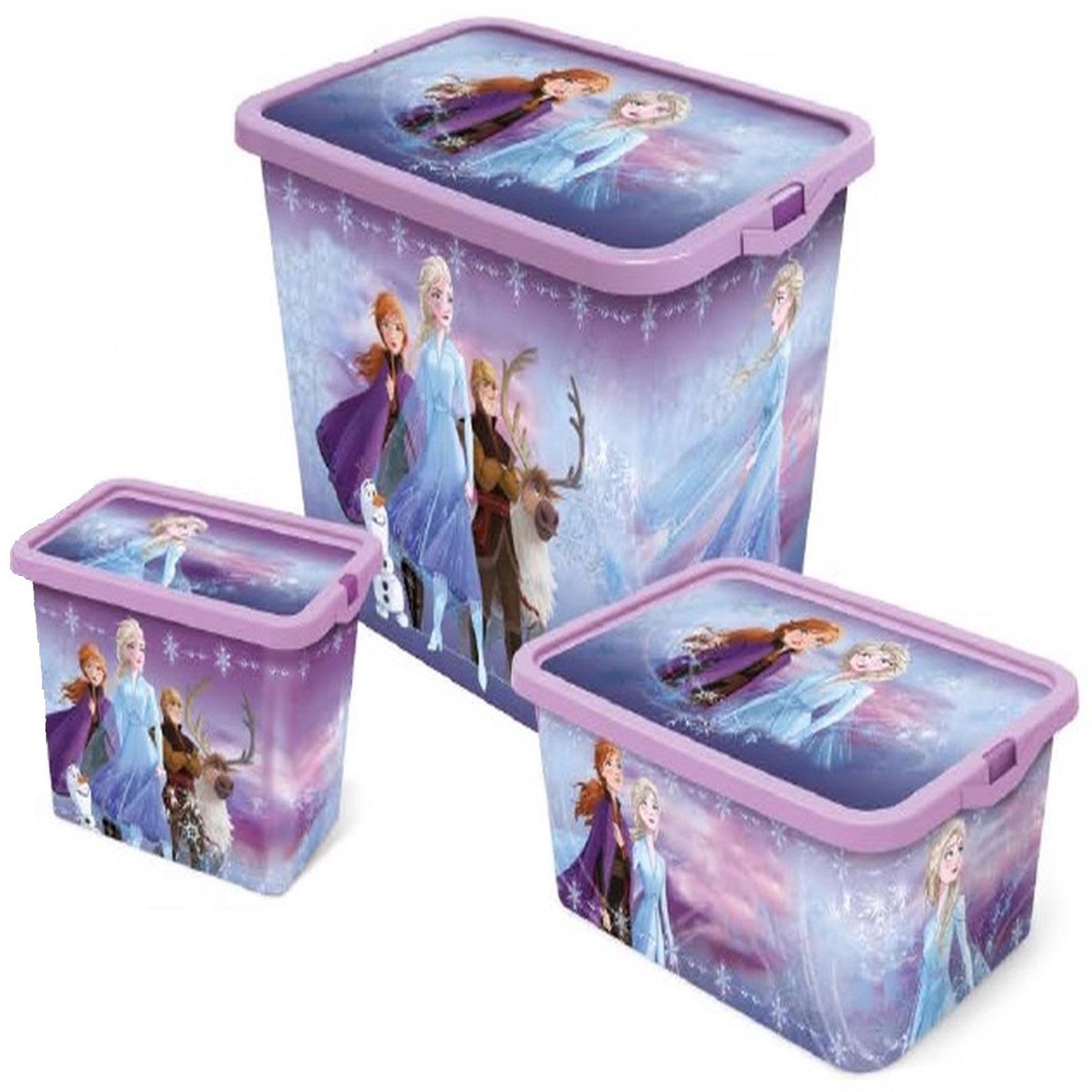 Disney Frozen Set of 3 Toy Storage Boxes