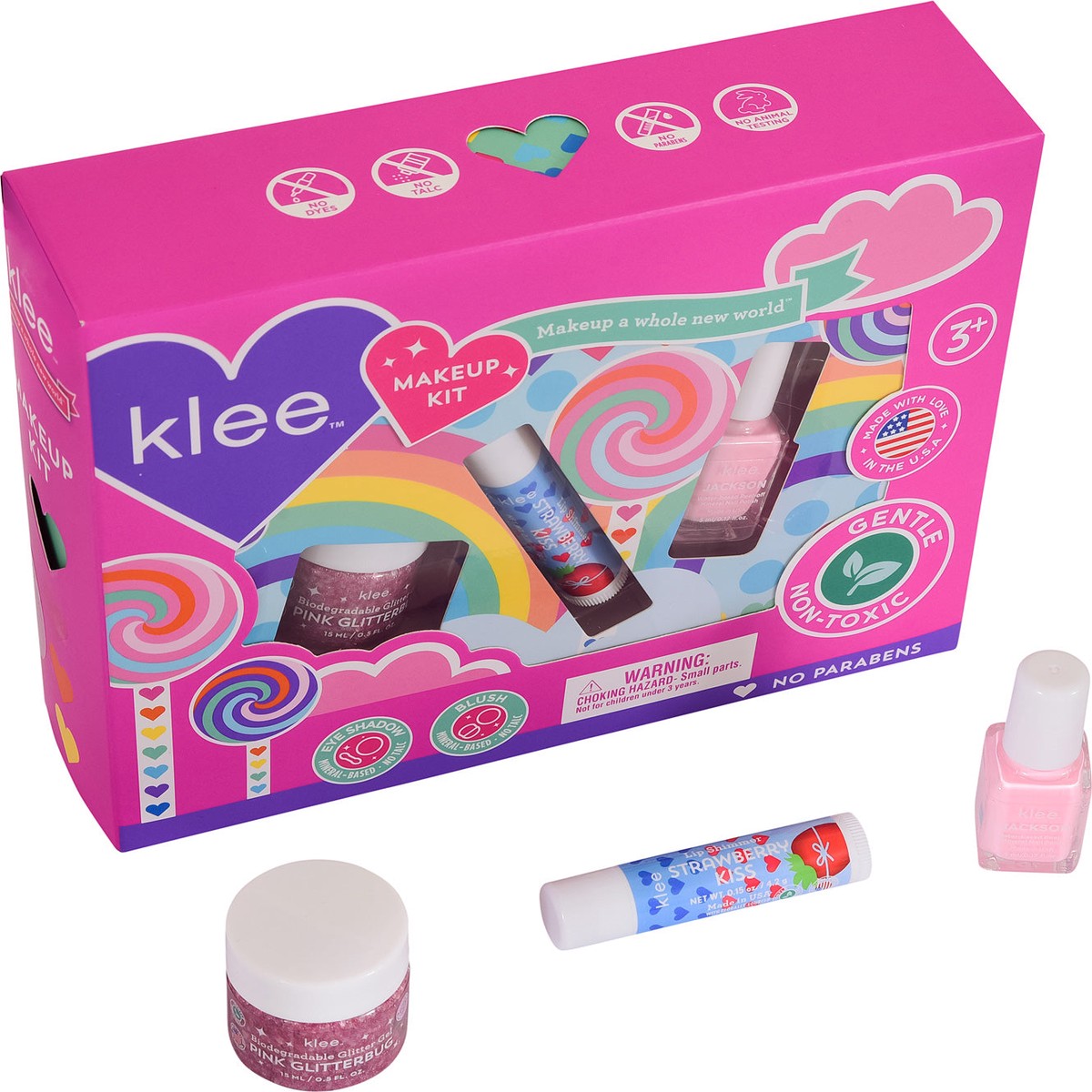Klee Spinning Pink Makeup Kit