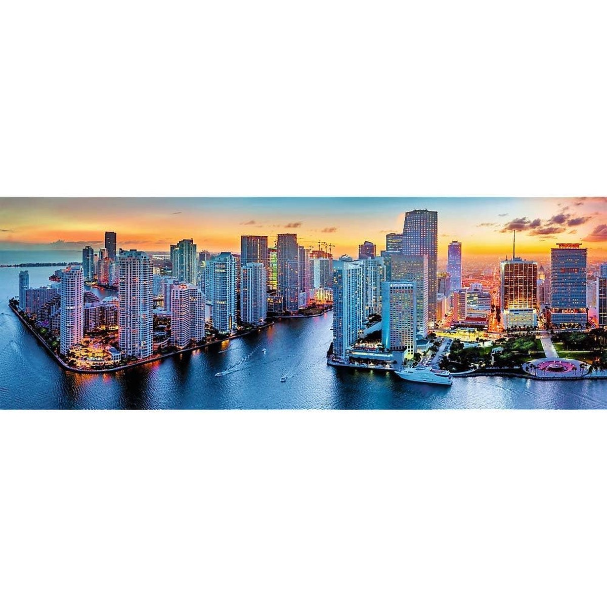 Panorama Jigsaw Puzzle Miami After Dark – 1000 Piece