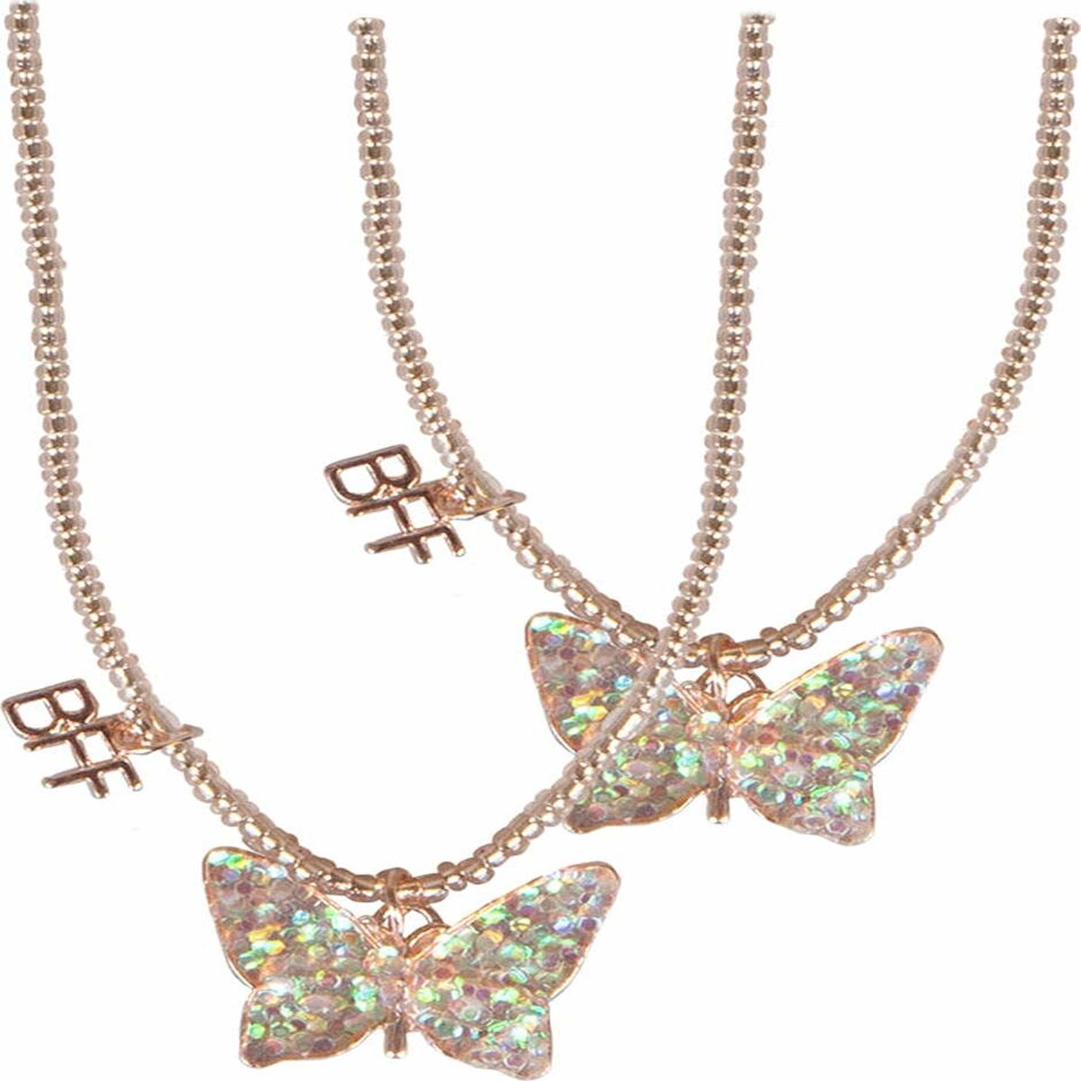 Bff Butterfly Share Tear Necklaces