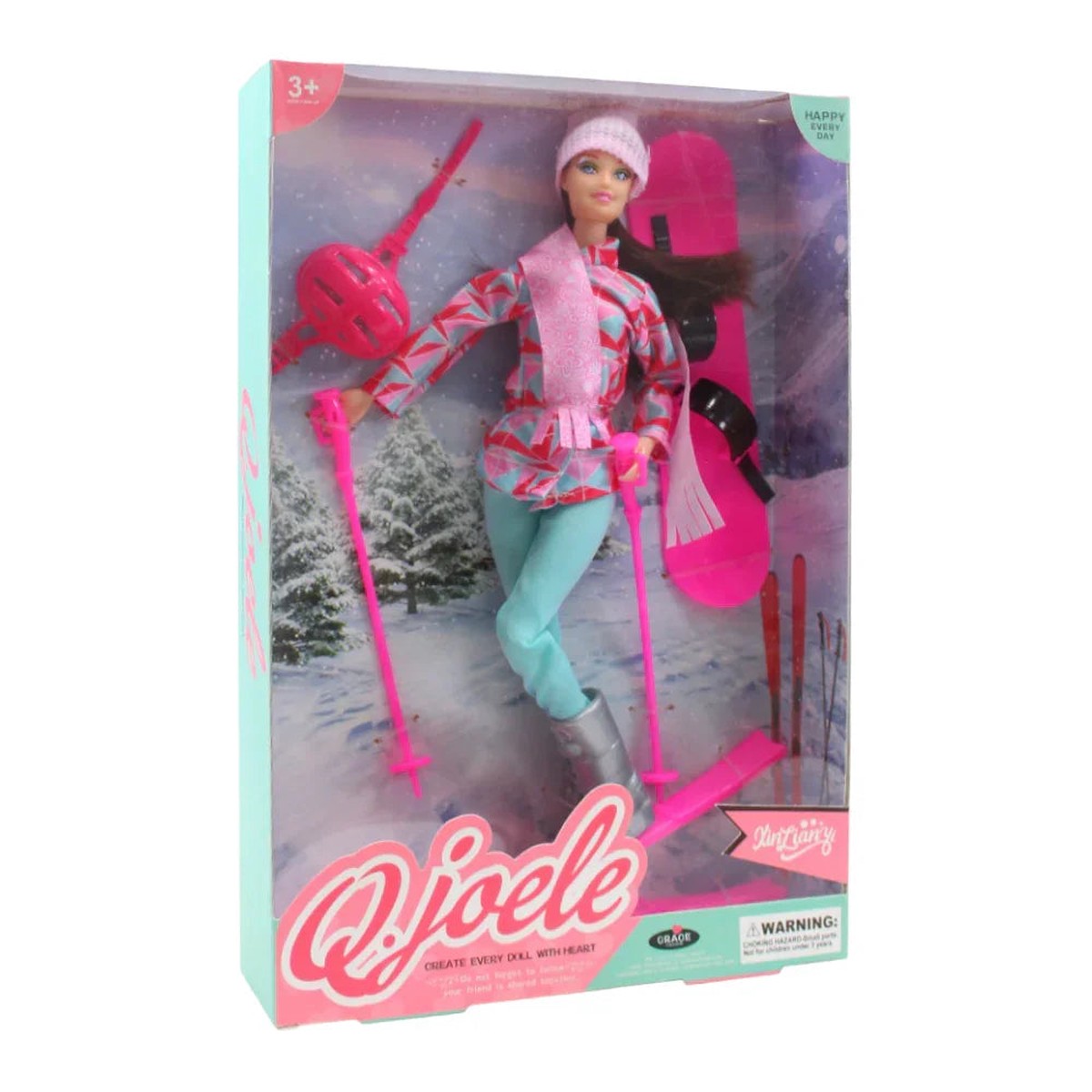 QJoele Ski Suit 115-Inch Jointed Doll