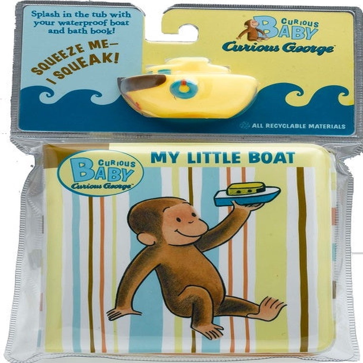 Curious Baby My Little Bath Book Toy Boat