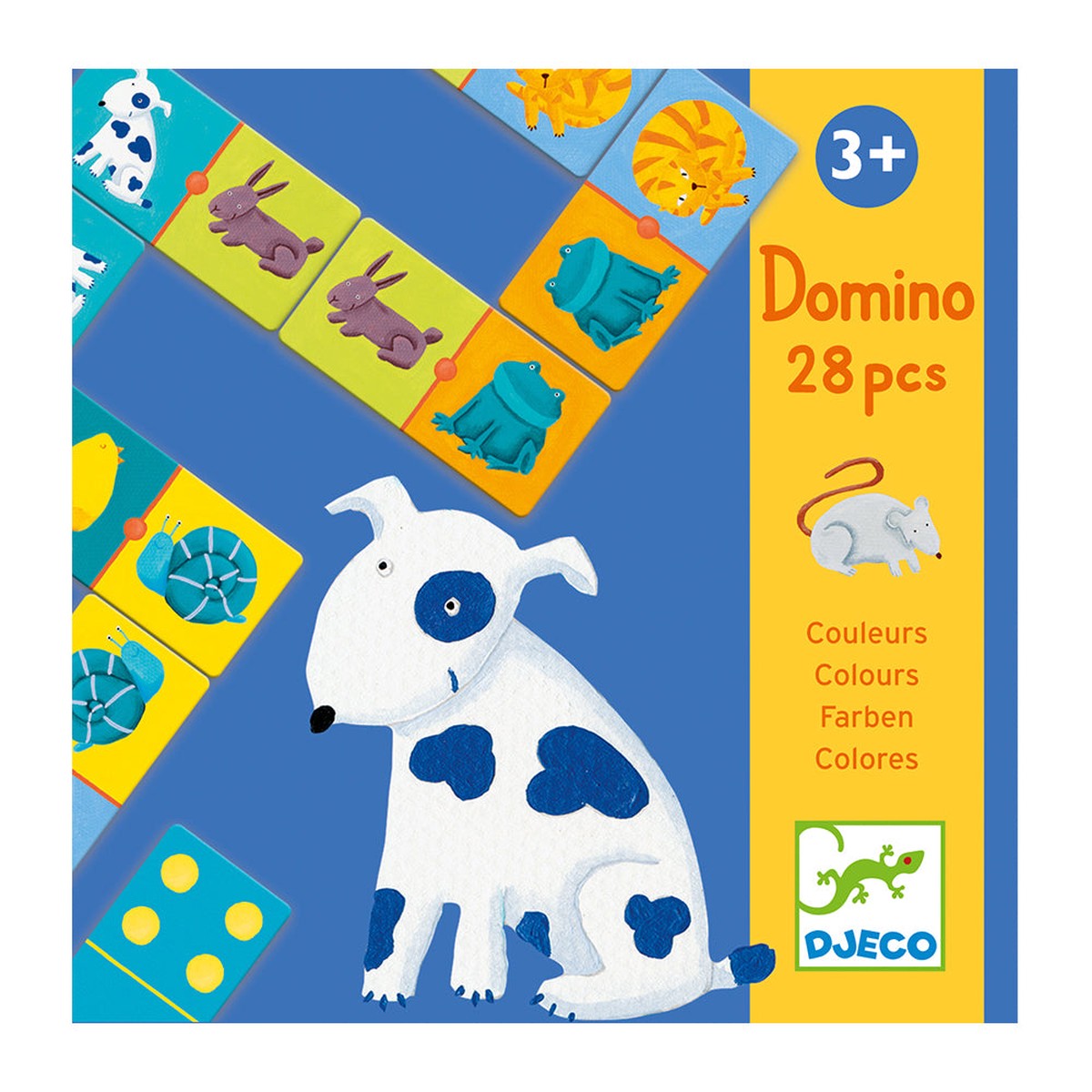 DJECO Colour animals domino – Educational Games