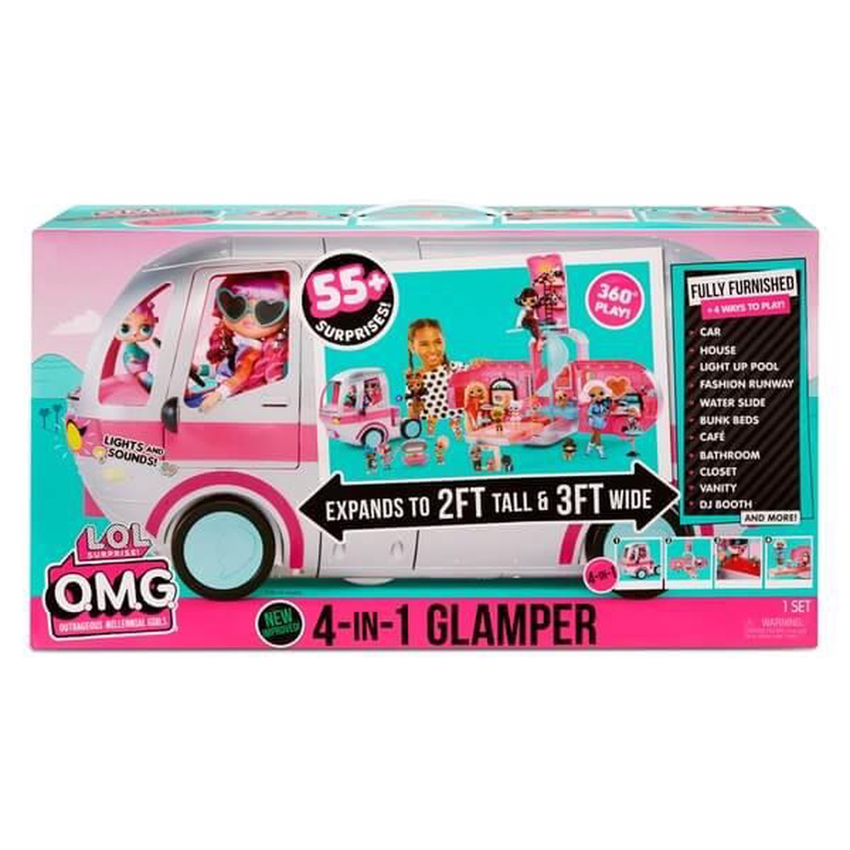 LOL Surprise OMG 4 in 1 Glamper