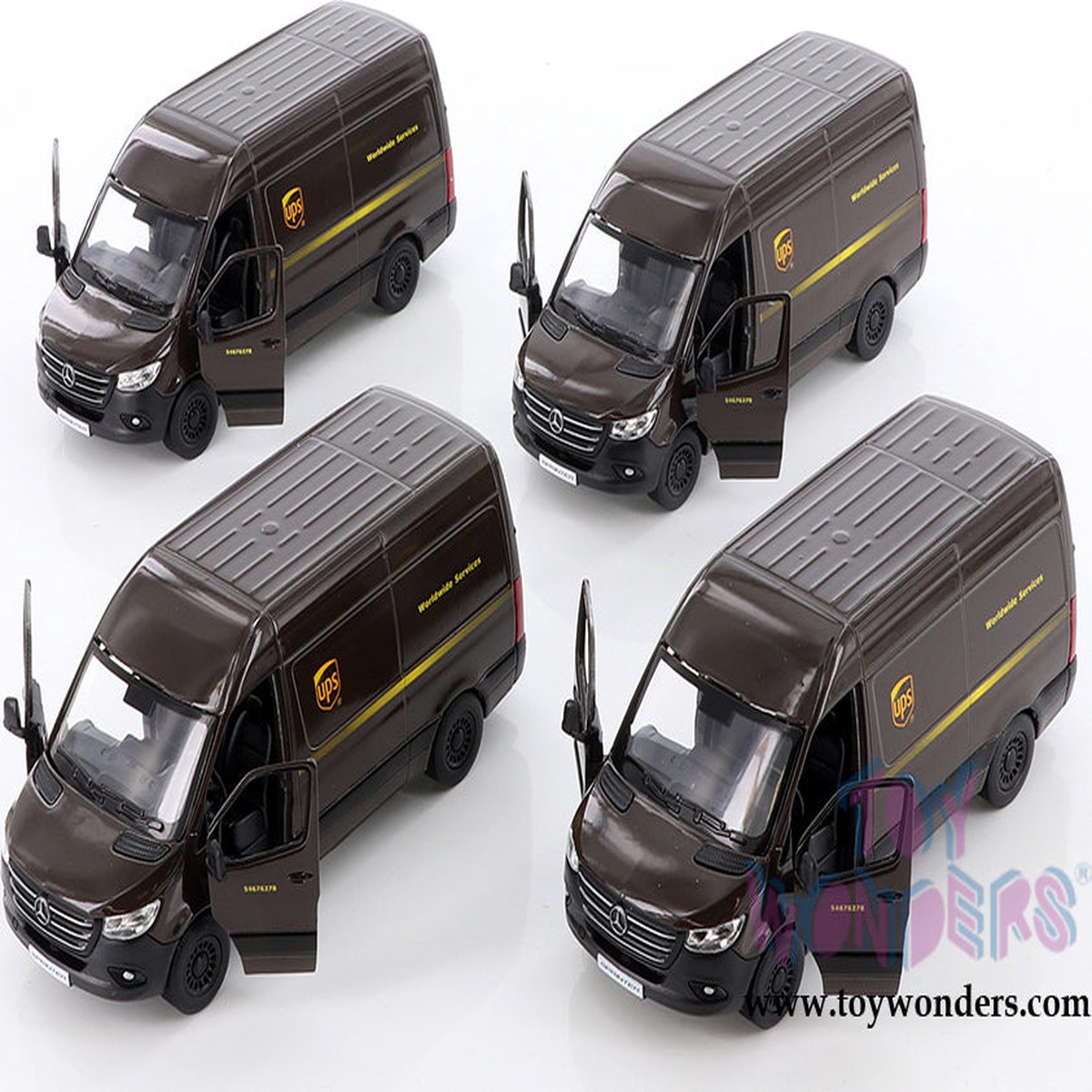 Mercedes-Benz Sprinter UPS Delivery Van (148 scale diecast model car Brown)