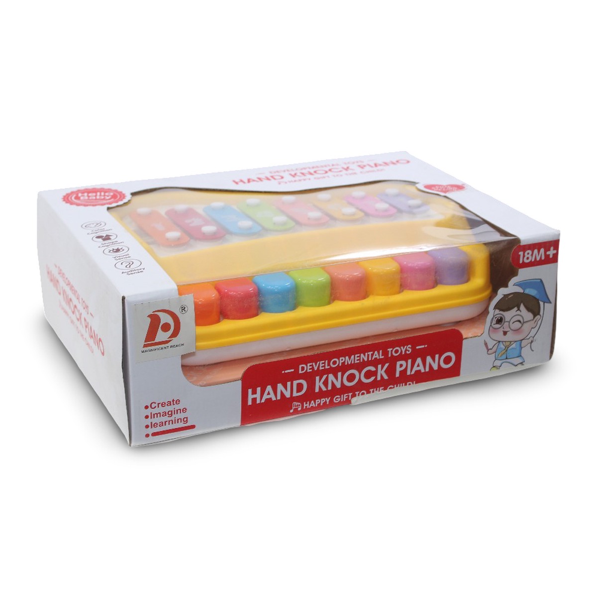 Piano and Xylophone 2 in 1 Developmental and Educational Musical Toy Yellow
