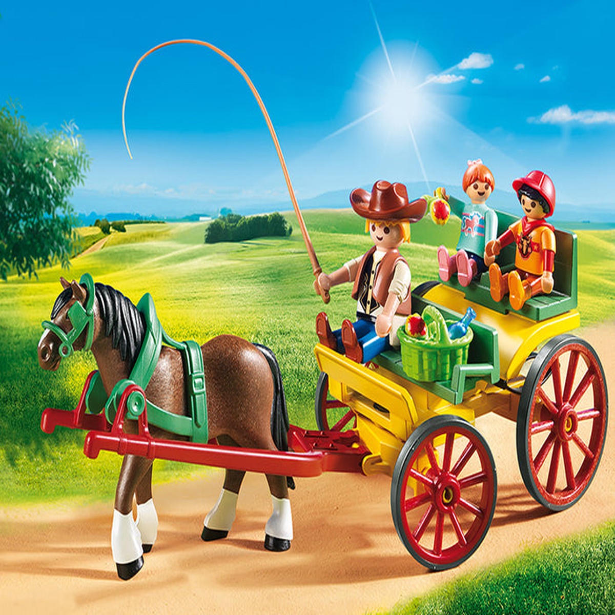 PLAYMOBIL Horse Farm - Horse Drawn Wagon