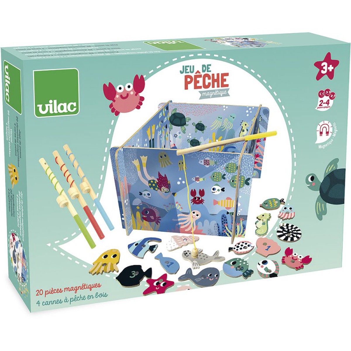 Vilac Carlslund-Magnetic Fishing Box