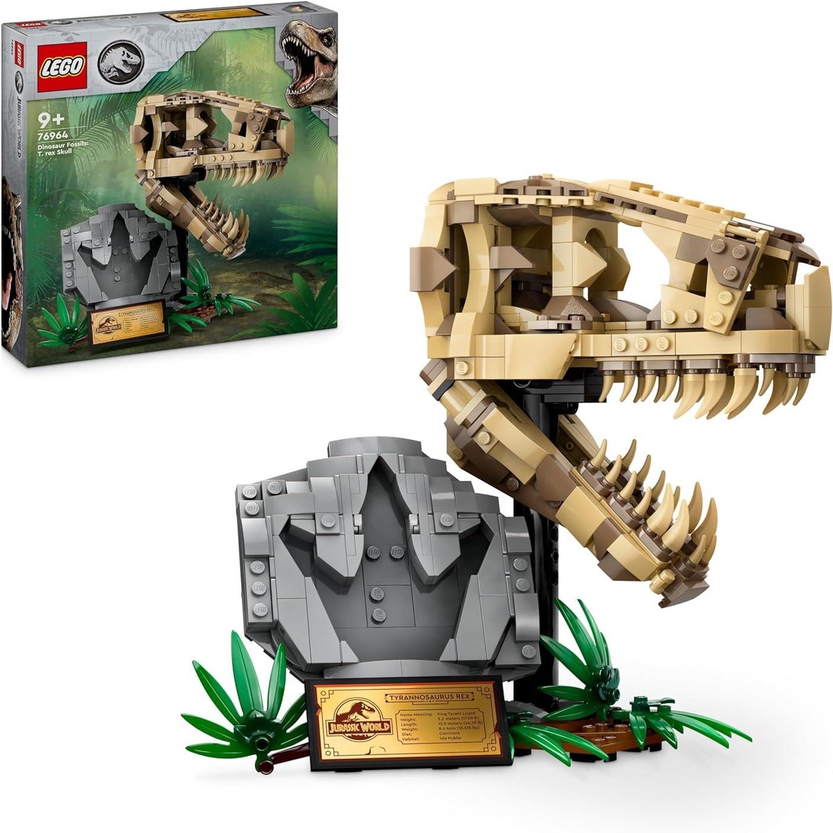 LEGO Jurassic World Dinosaur Fossils T rex Skull 76964