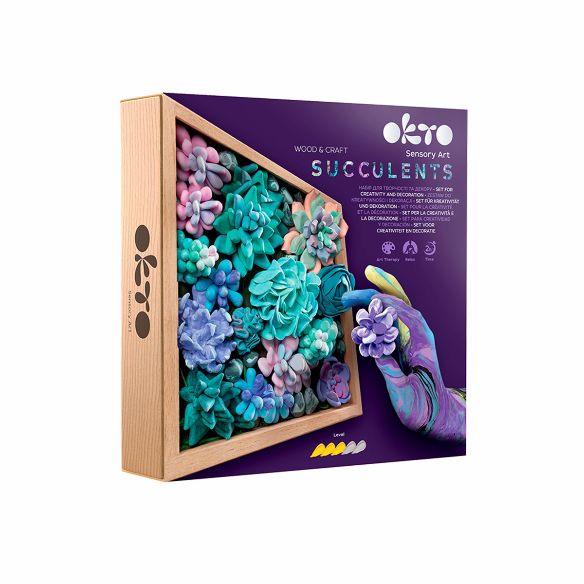 MISSING THE VARNISH - Okto Clay 3D Painting Set w Wooden Frame - Tenderness