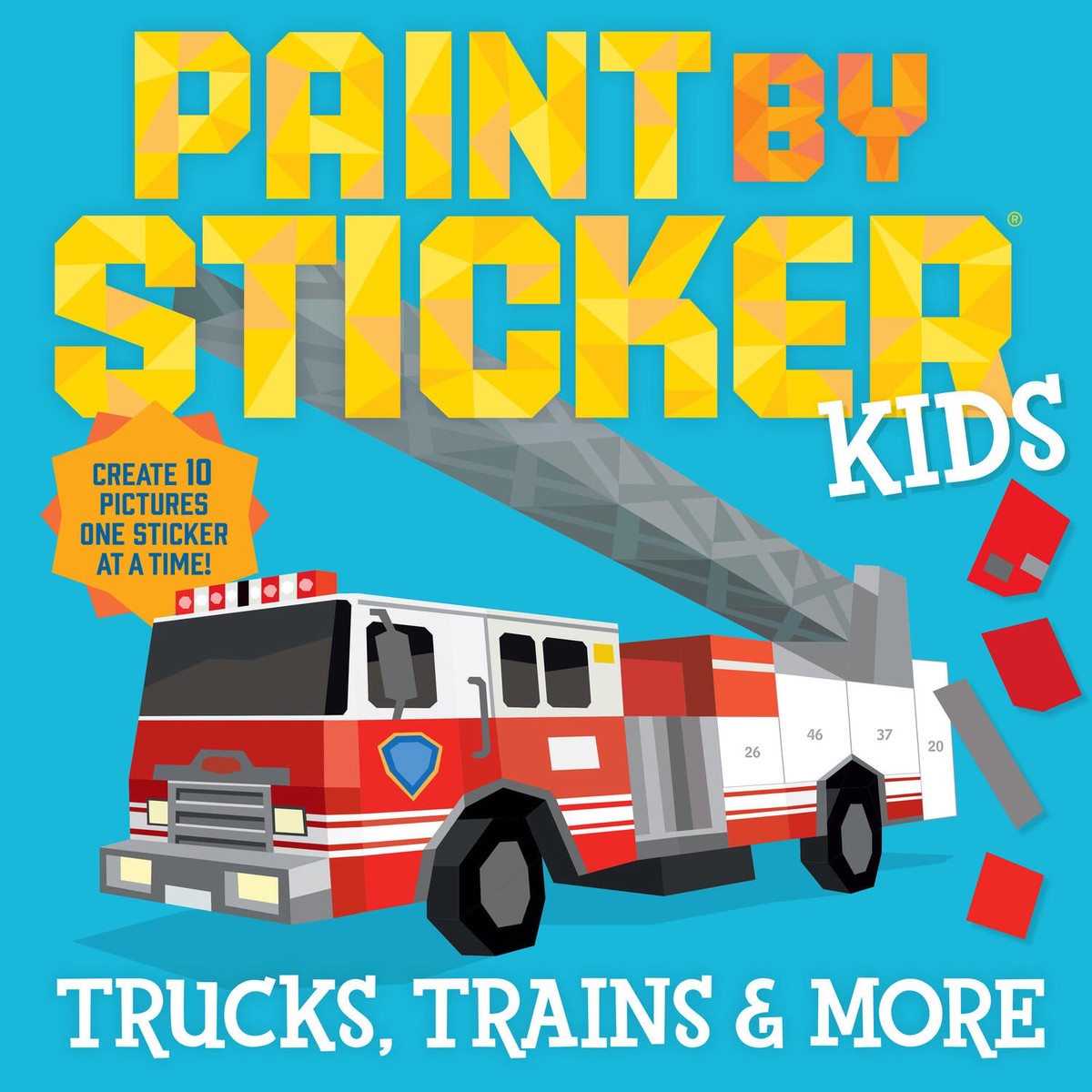 Paint by Sticker Kids Trucks Trains More Create 10 Pictures One Sticker at a Time