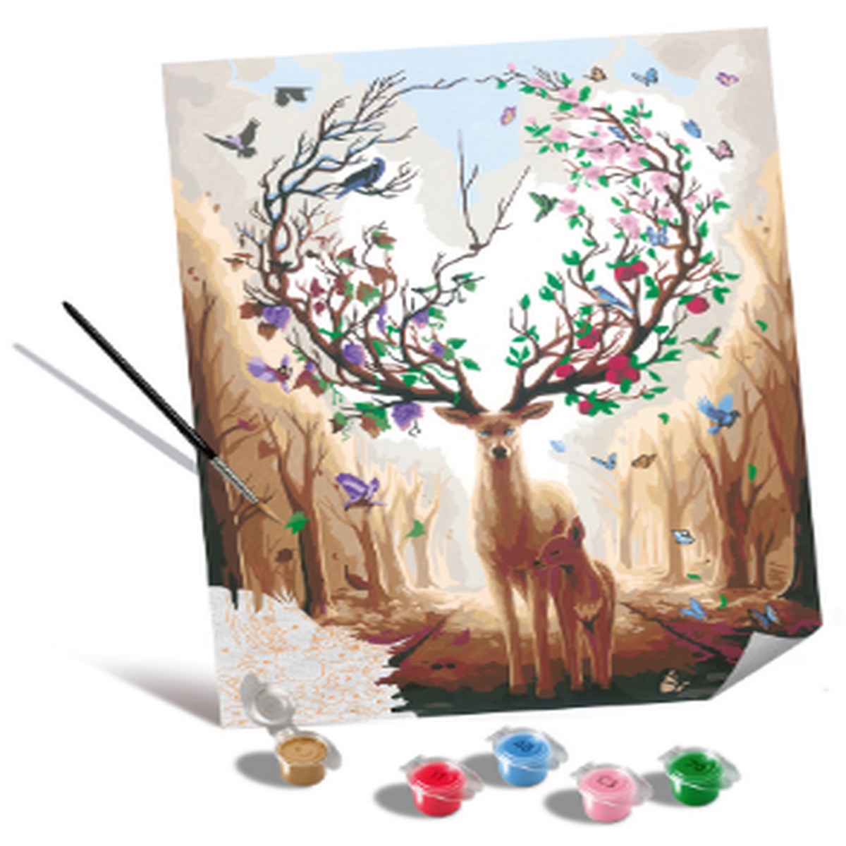 CreArt Paint by Numbers Canvas - Magnificent Encounter