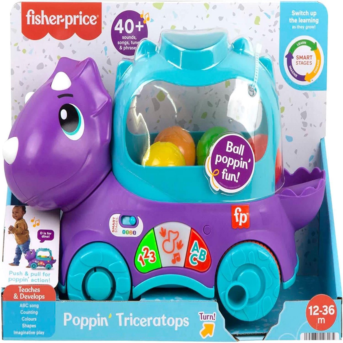 Fisher-Price Poppin Triceratops