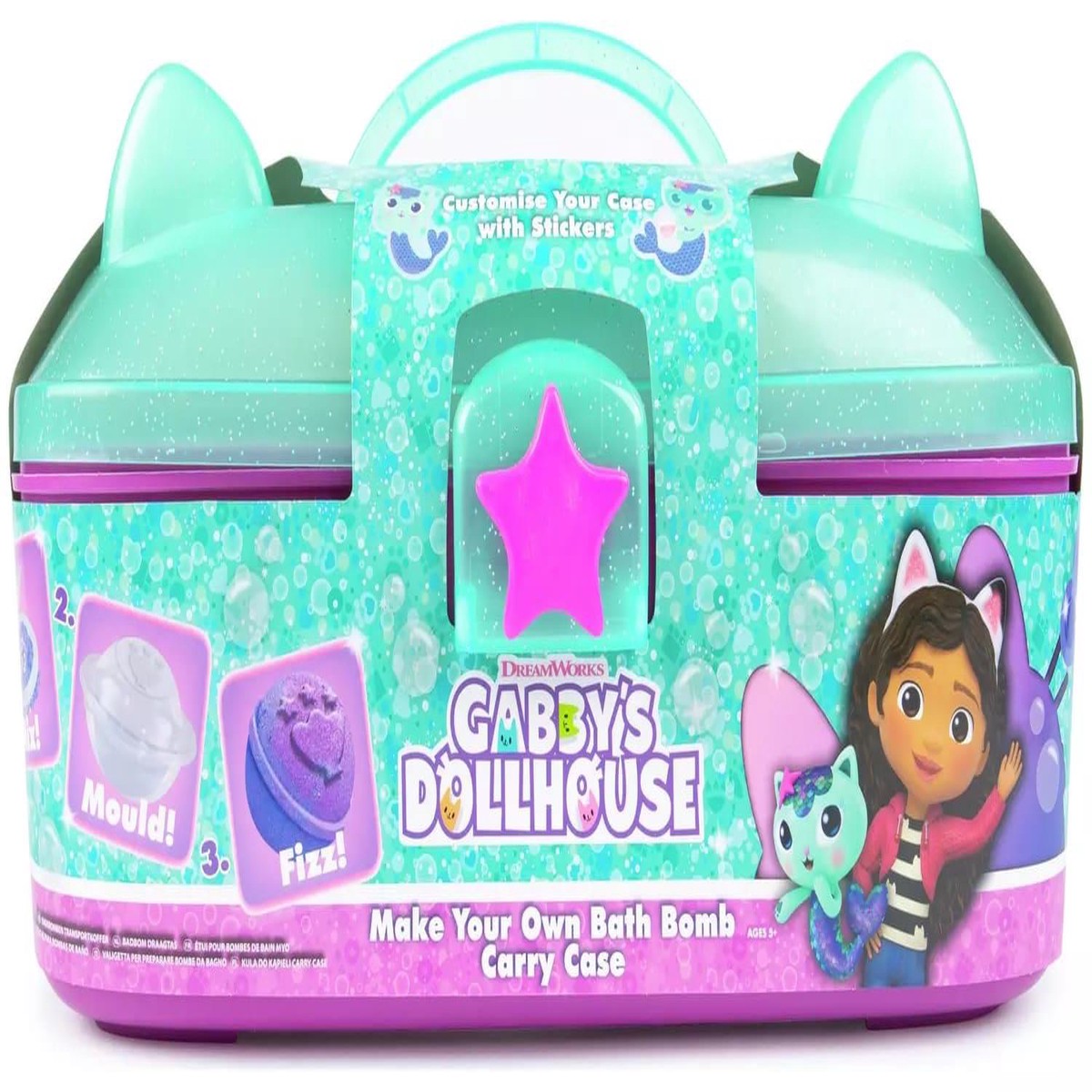 Gabbys Dollhouse Make Your Own Bath Bomb Carry Case