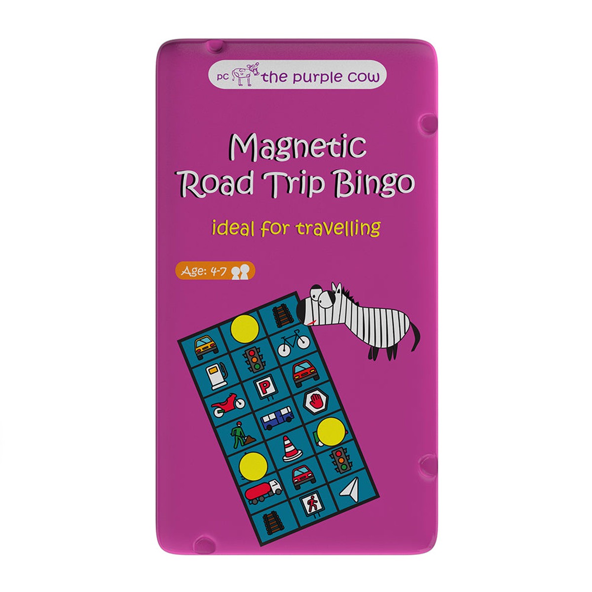The Purple Cow Magnetic Travel Games Road Trip Bingo