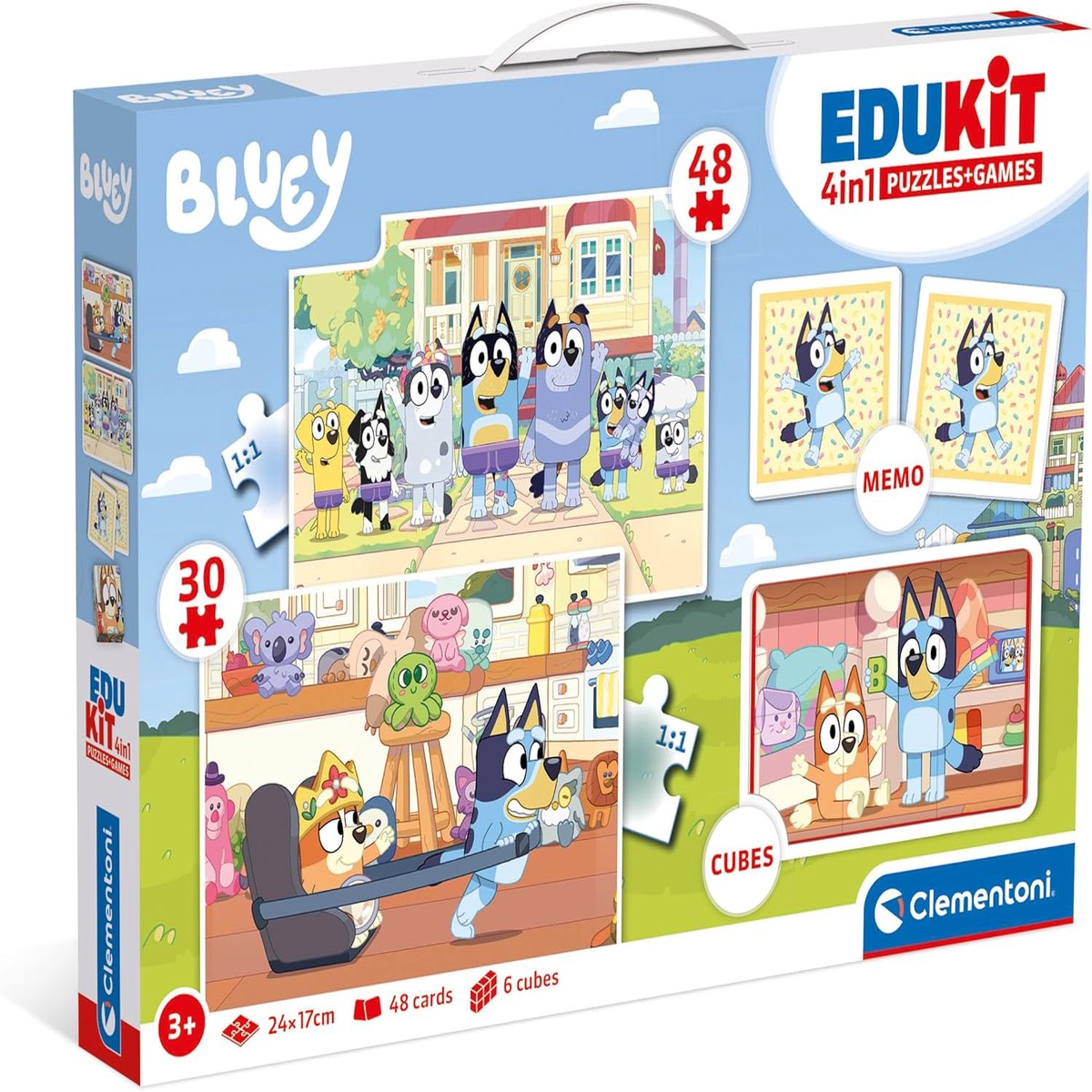 Clementoni Edukit 4in1 Bluey and Friends Jigsaw
