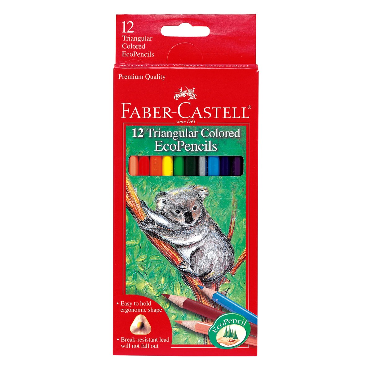 Creativity for Kids CK9120512 12ct Triangular Colored EcoPencils
