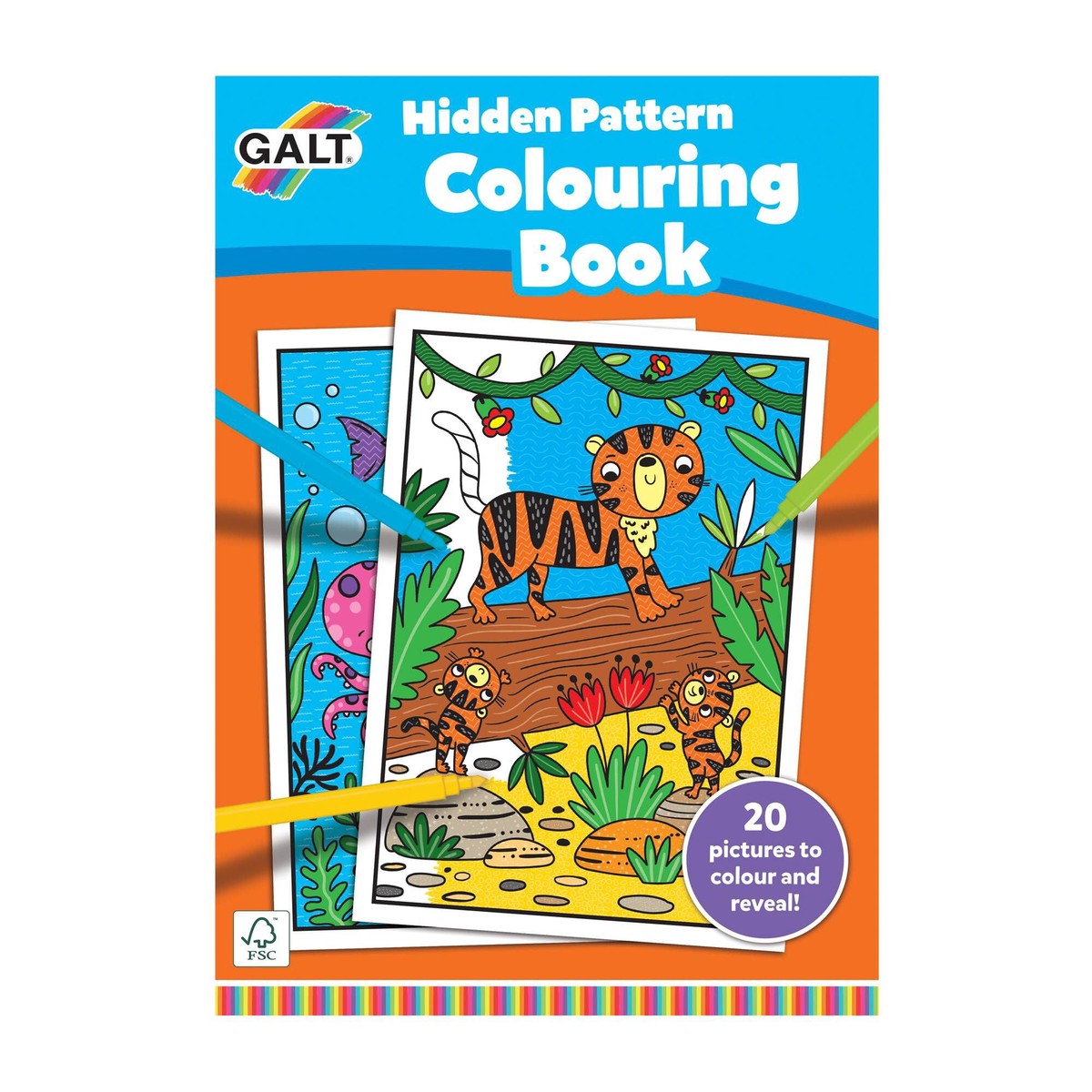 Galt 1005683 Hidden Pattern Coloring Book