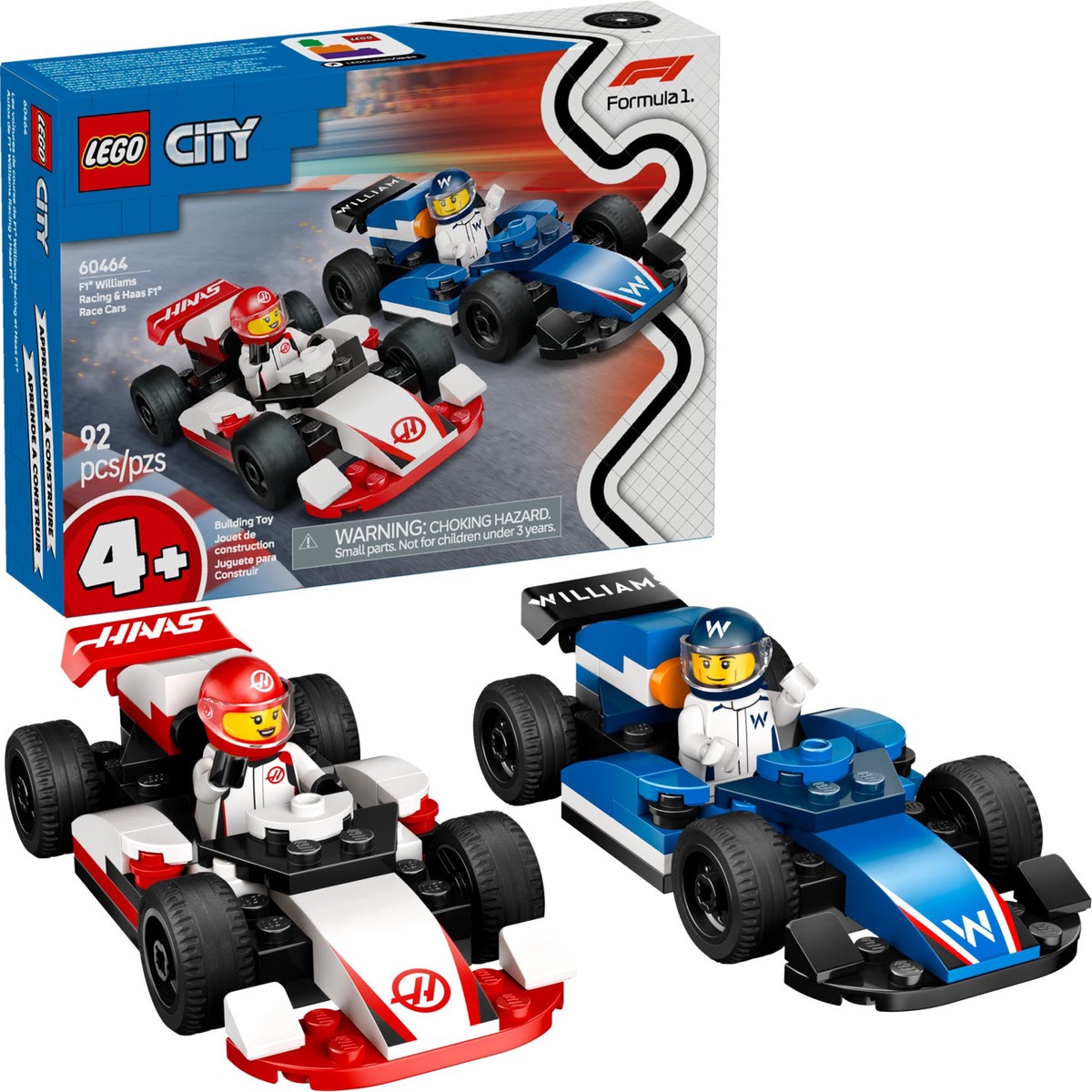 LEGO City Formula 1 F1 Williams Racing Haas F1 Race Cars