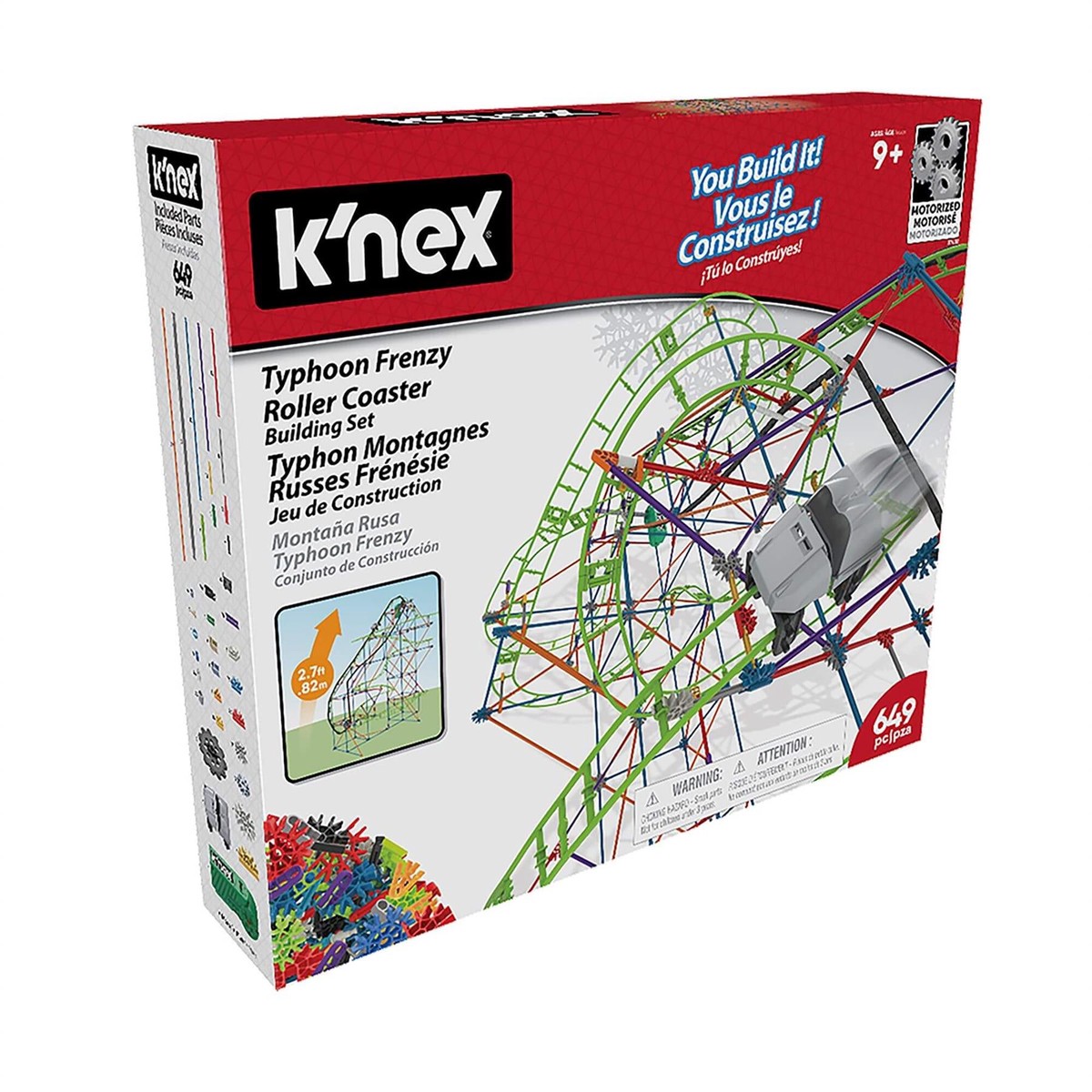 Knex Typhoon Frenzy Roller Coaster Building Set