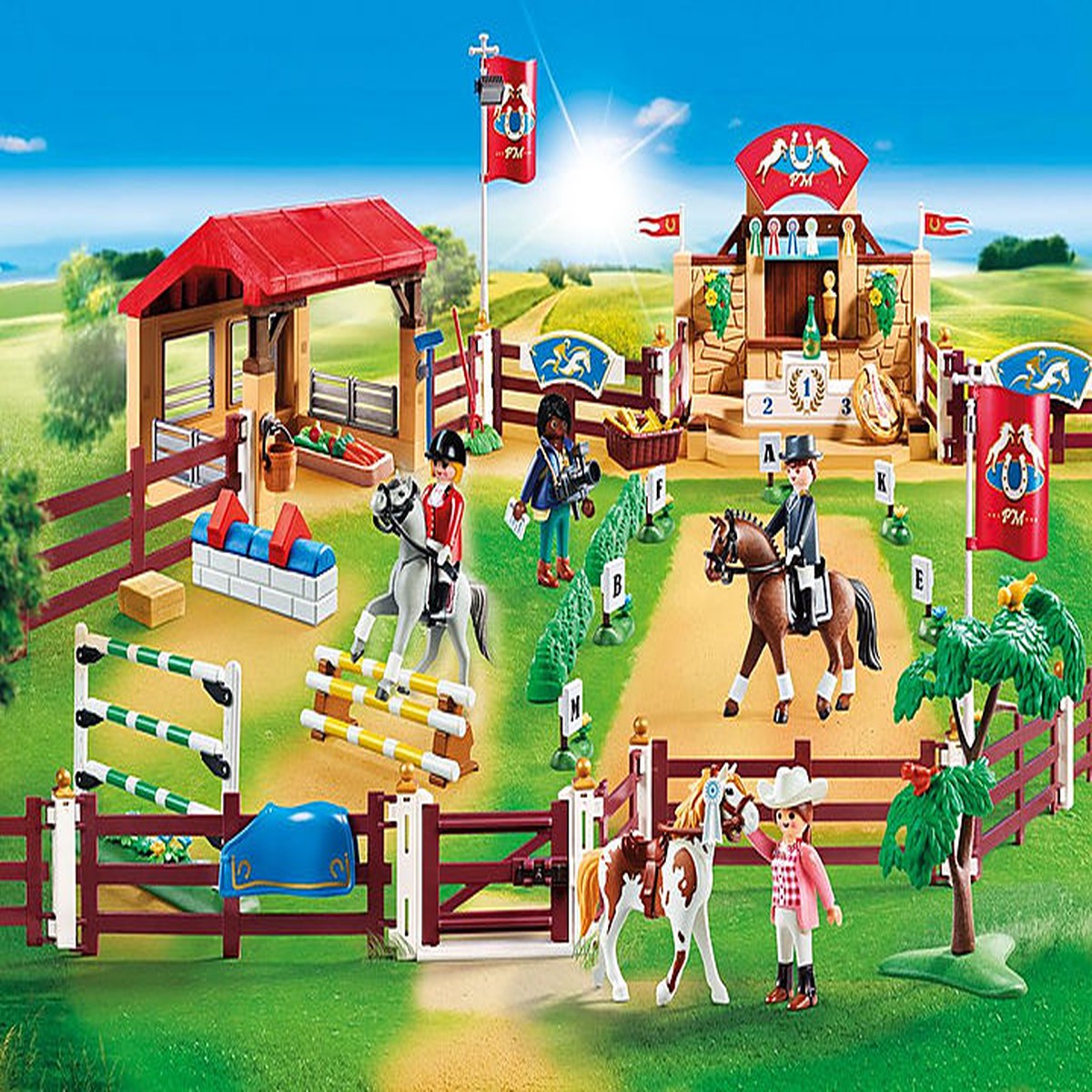 PLAYMOBIL Horse Farm – Large Equestrian Torunament