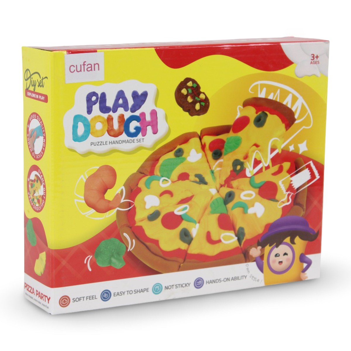 Cufan Play Dough Pizza Party Set