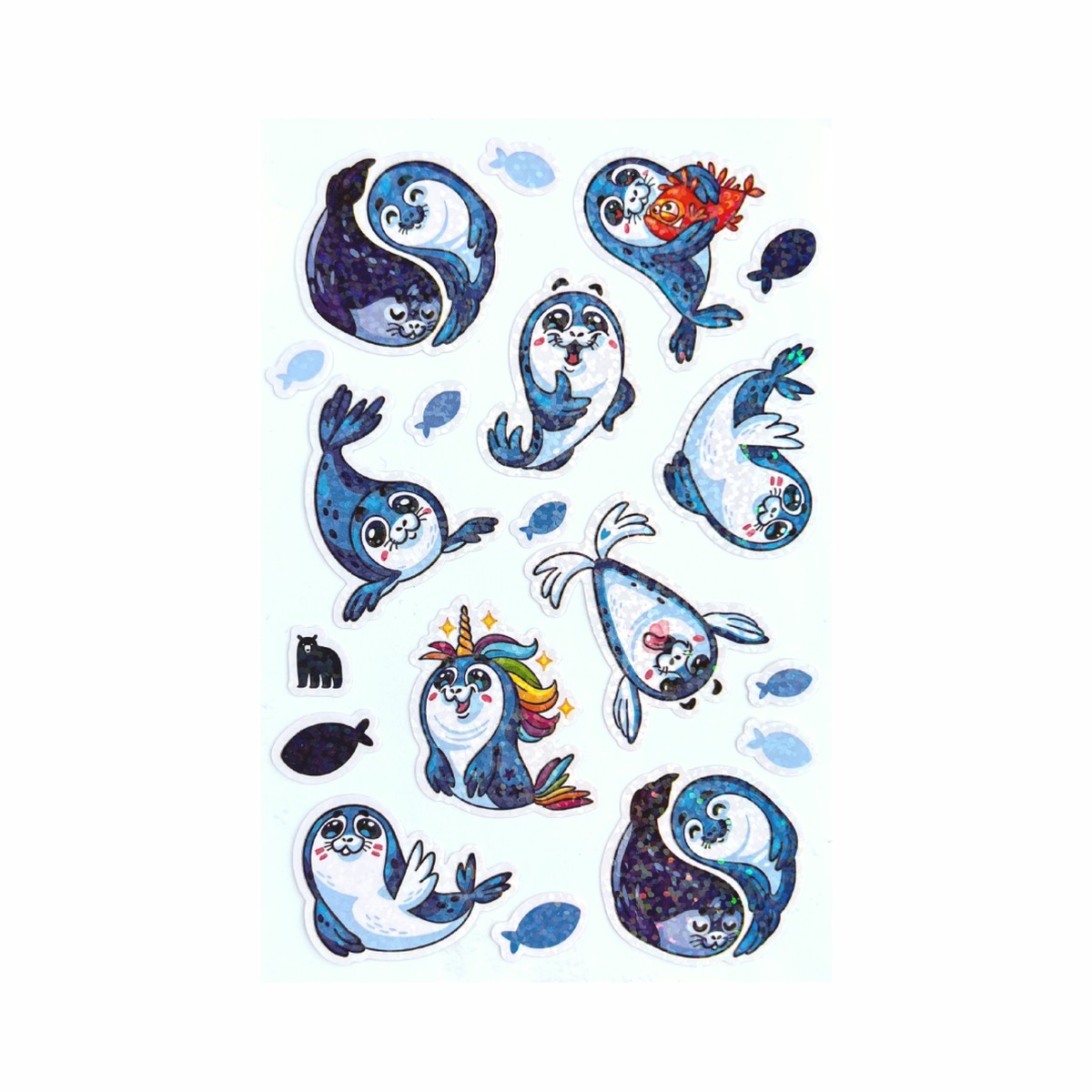 Four Bear Stickers – Baby Seals