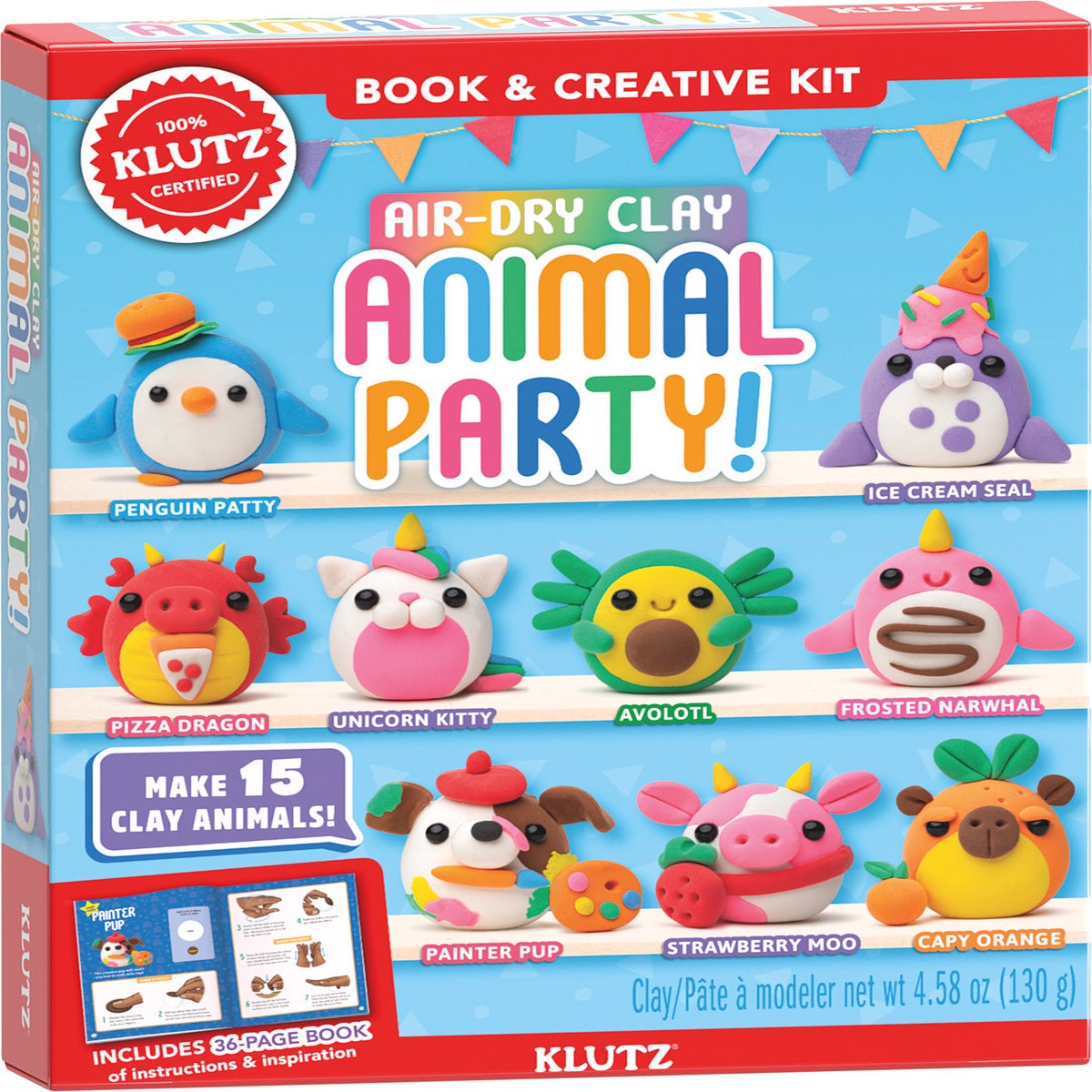 KLUTZ Air-Dry Clay Animal Party Age 6