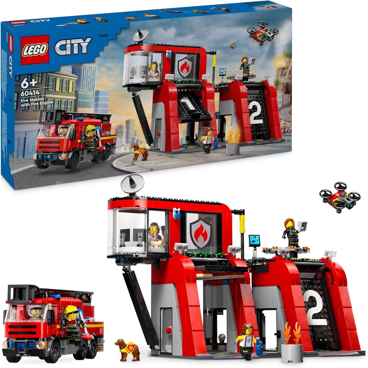 LEGO CityFire Station with Fire Truck 60414