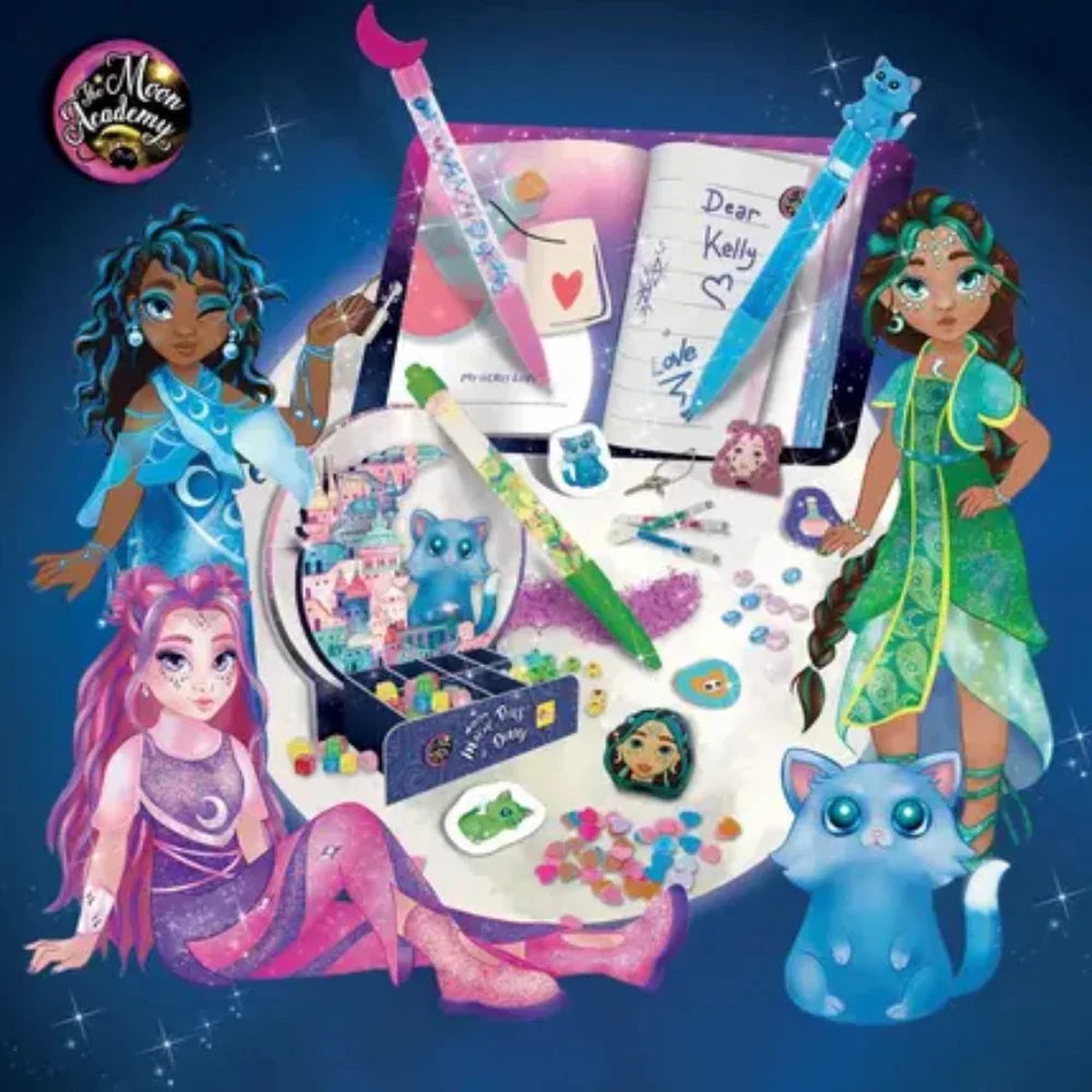 Lisciani The Moon Academy Moon Magic Pens Secret Diary Set
