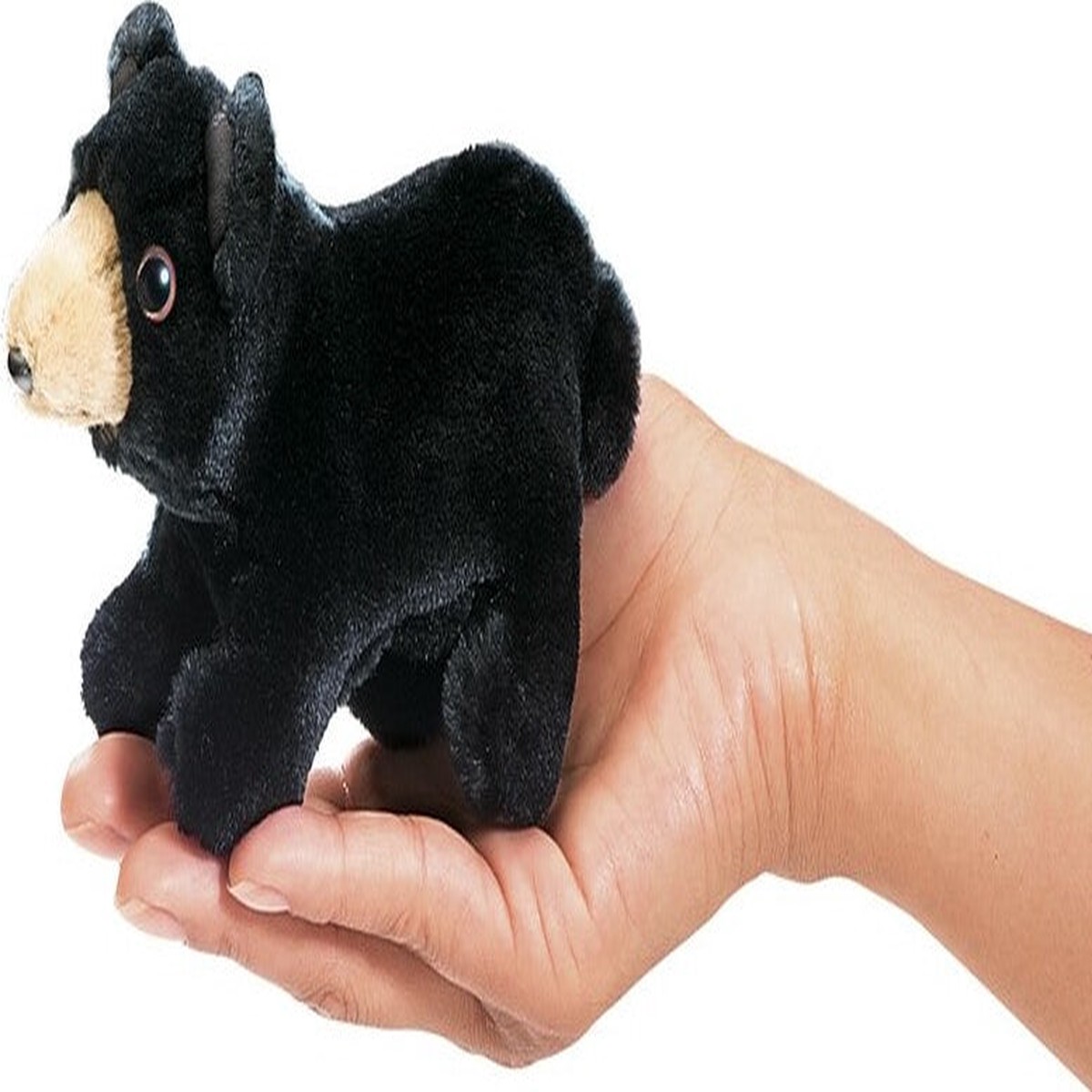 Mini Bear Black Finger Puppet