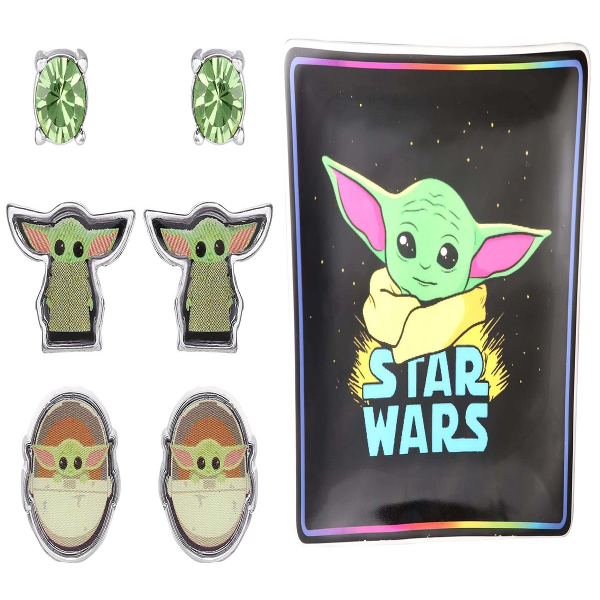 Star Wars The Mandalorian Trinket Tray and Jewellery Set