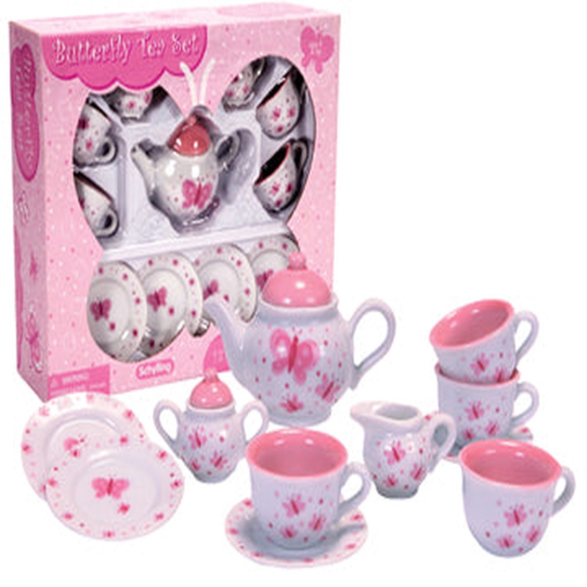 Tea Set - Porcelian Butterfly in Box