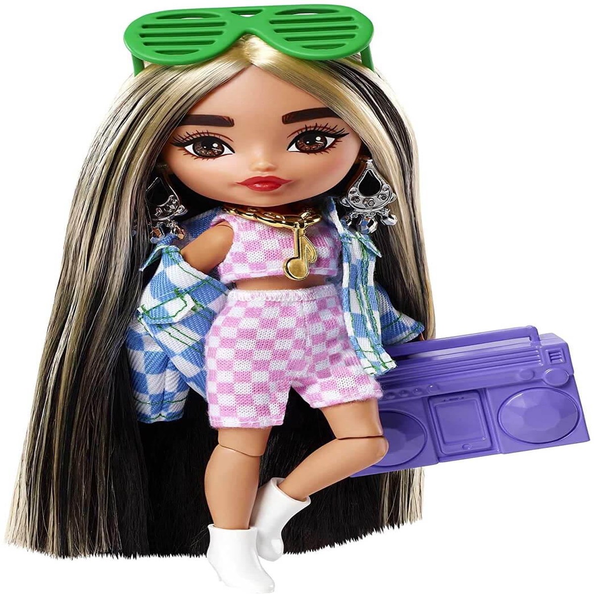 Barbie Extra Minis Checkered Co-ord Set 55 inch Doll