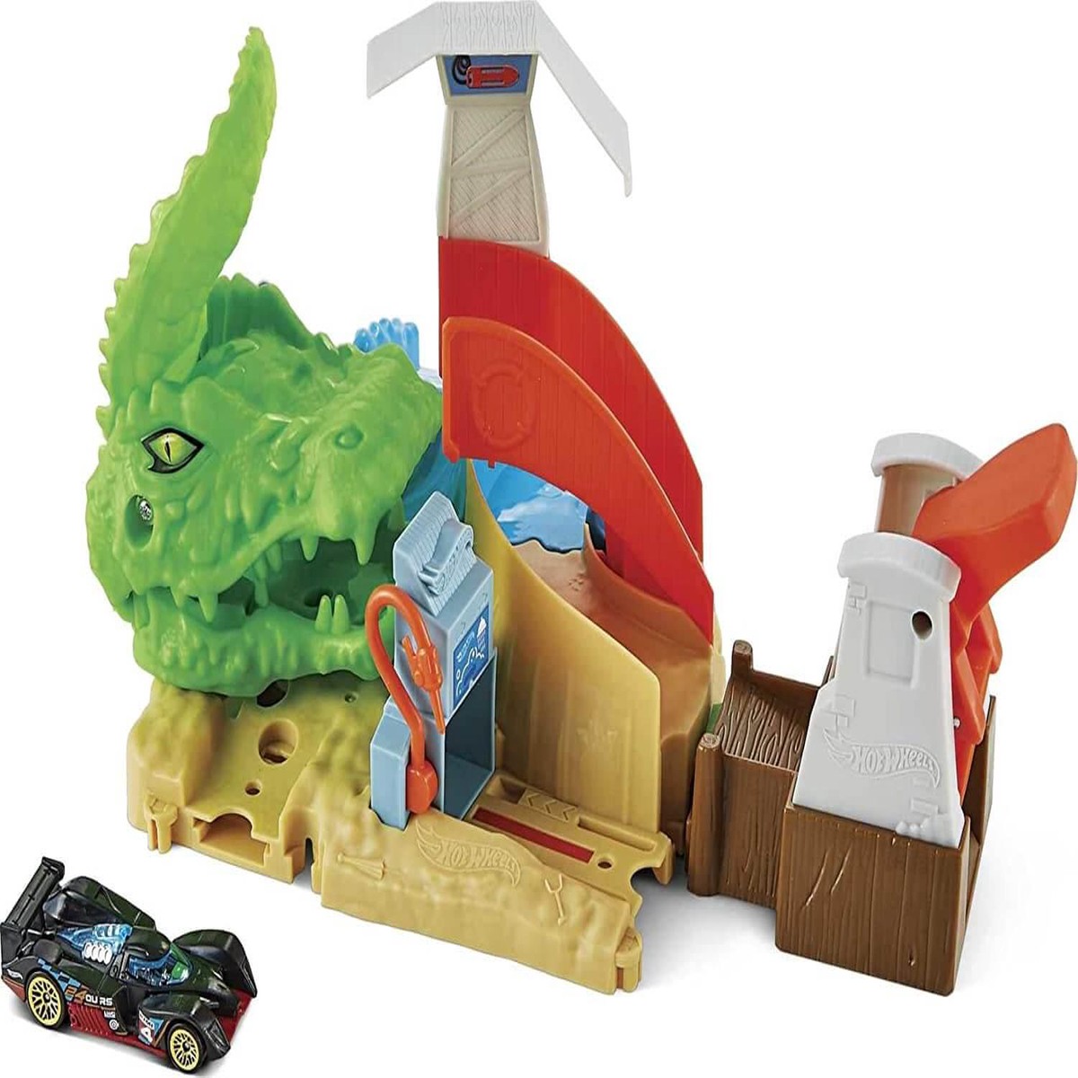 Hot Wheels City Toxic Creatures Toxic Gator Attack