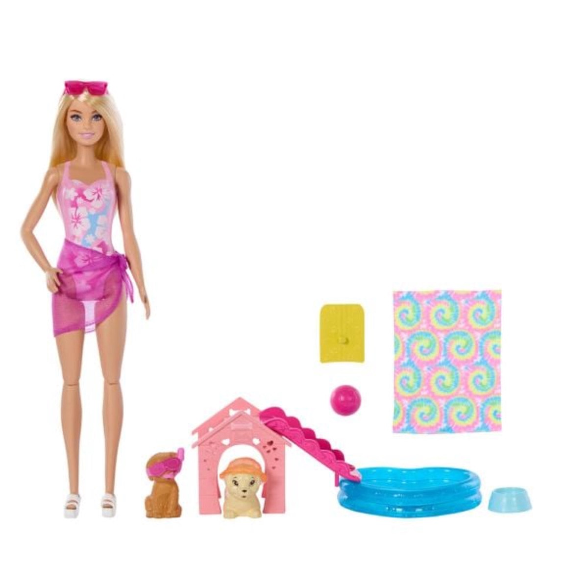 Mattel Barbie Puppy Pool Pool Doghouse Slide 2 Pets and Accessories