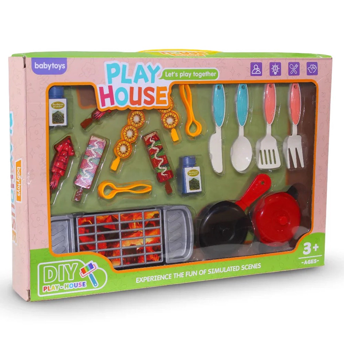 BBQ Grill Kitchen Play Set