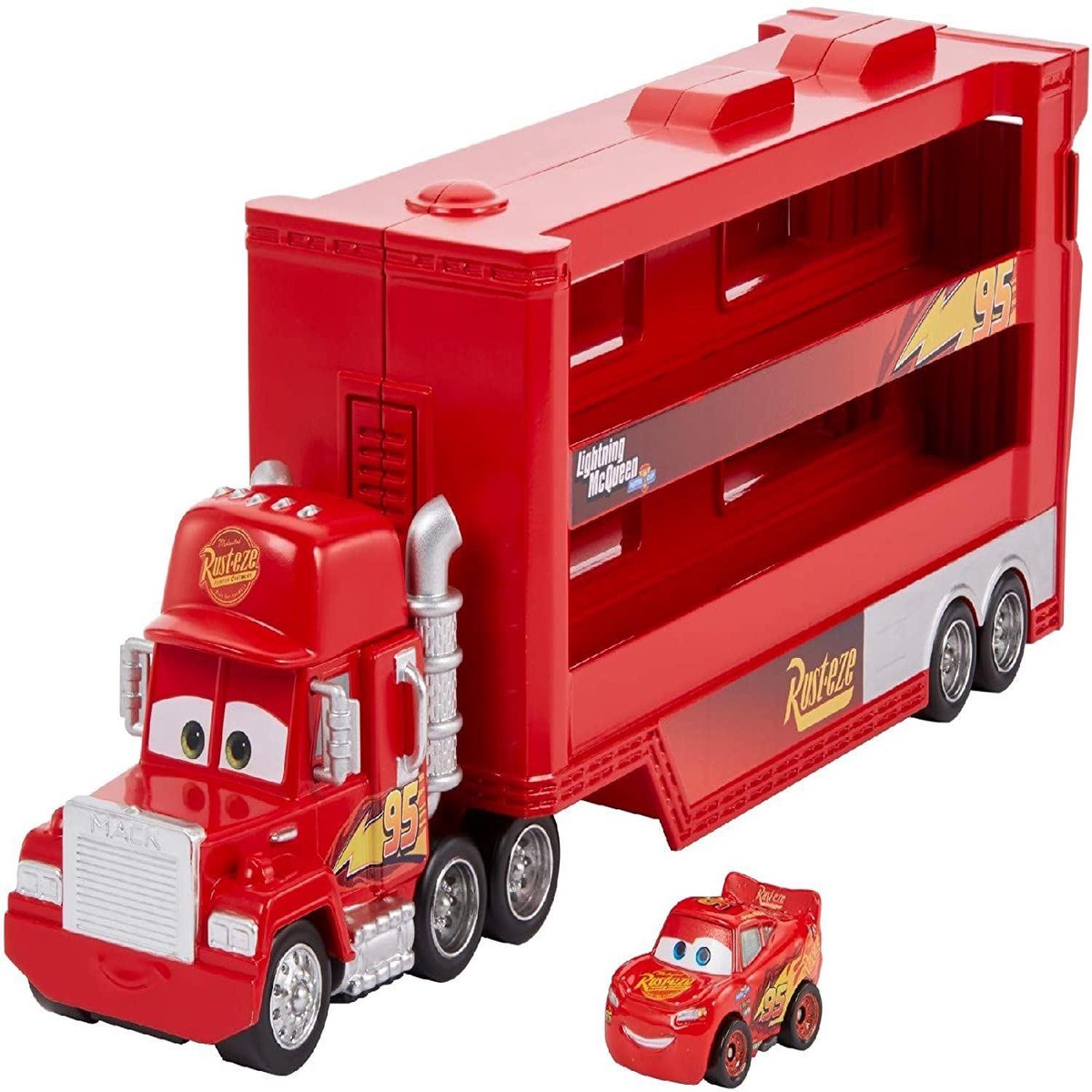 Disney Cars Mini Racer Mack Truck Transporter