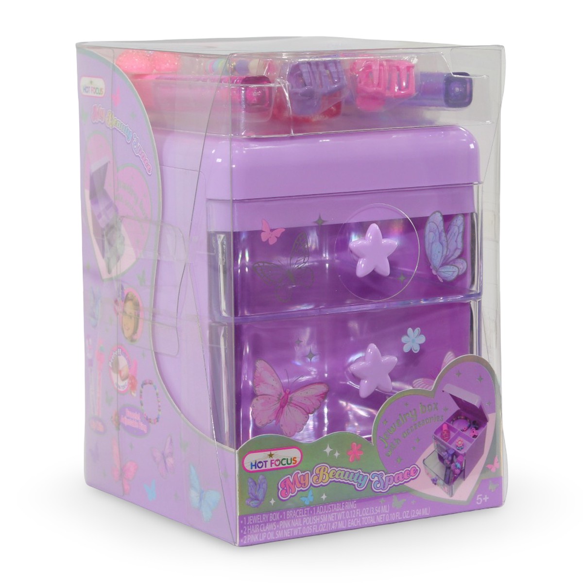 Hot Focus My Beauty Space Jewelry Box and Accessories Set
