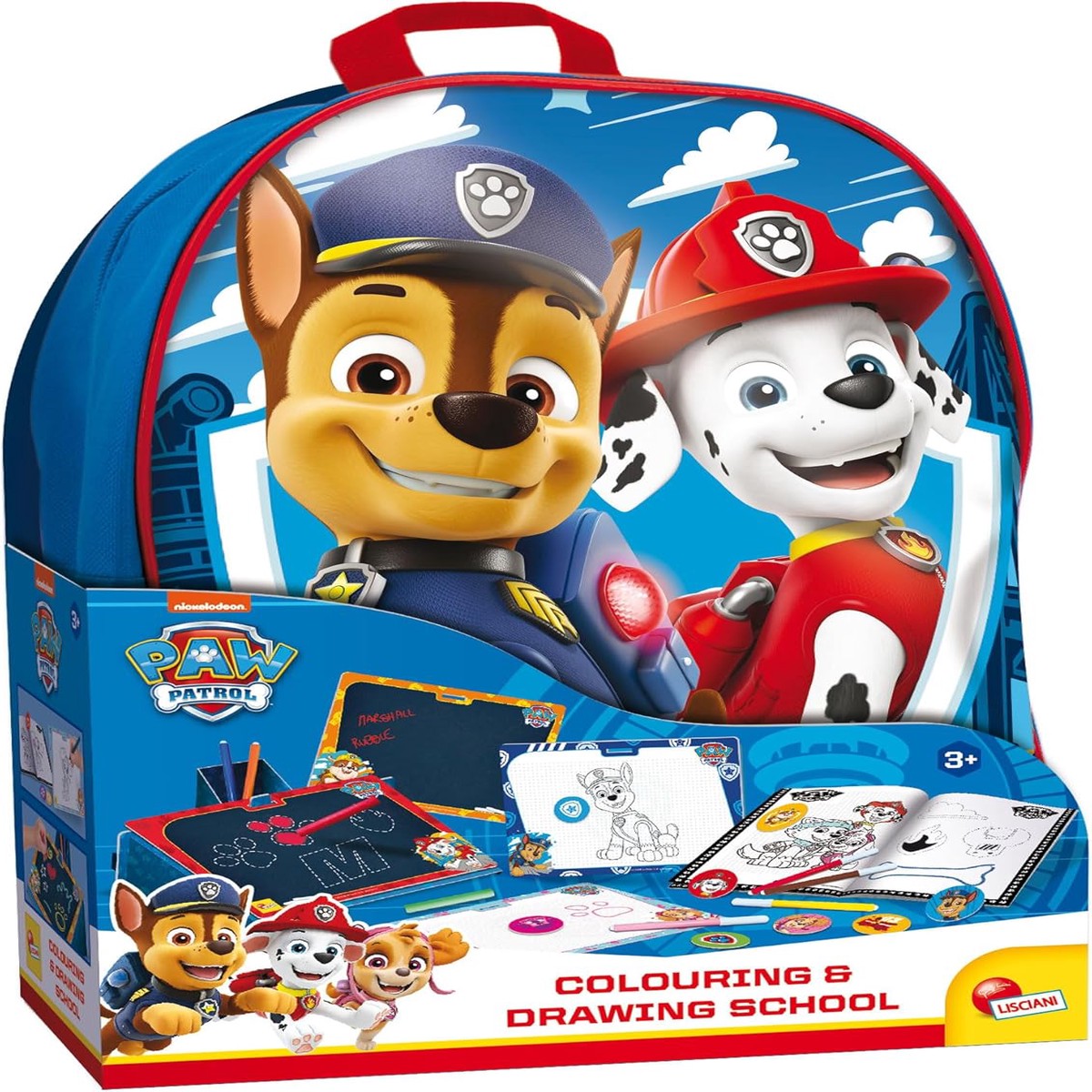 Lisciani Paw Patrol Colouring Drawing Backpack