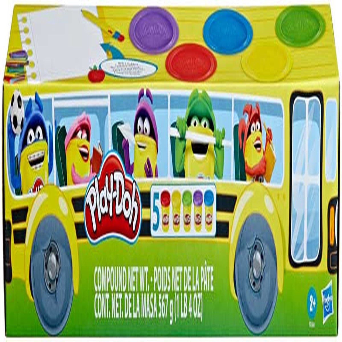 Playdoh Back to School Bus 5 Pack