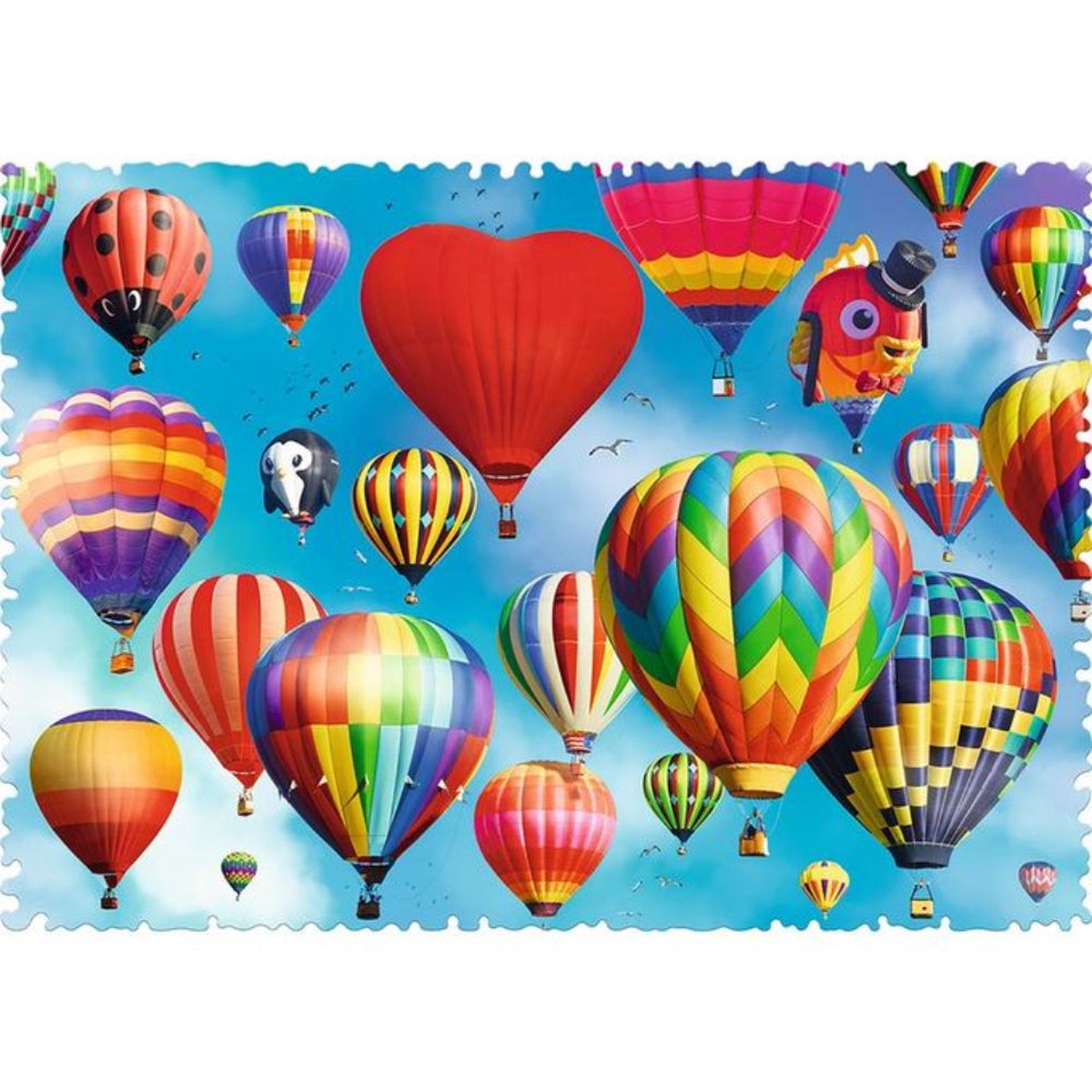 Trefl 600-Piece Crazy Shape Jigsaw Puzzle Colorful Balloons