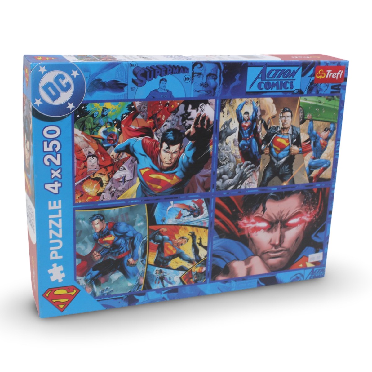 Trefl Superman Action Puzzle Set 4-in-1 (250 Pieces Each)