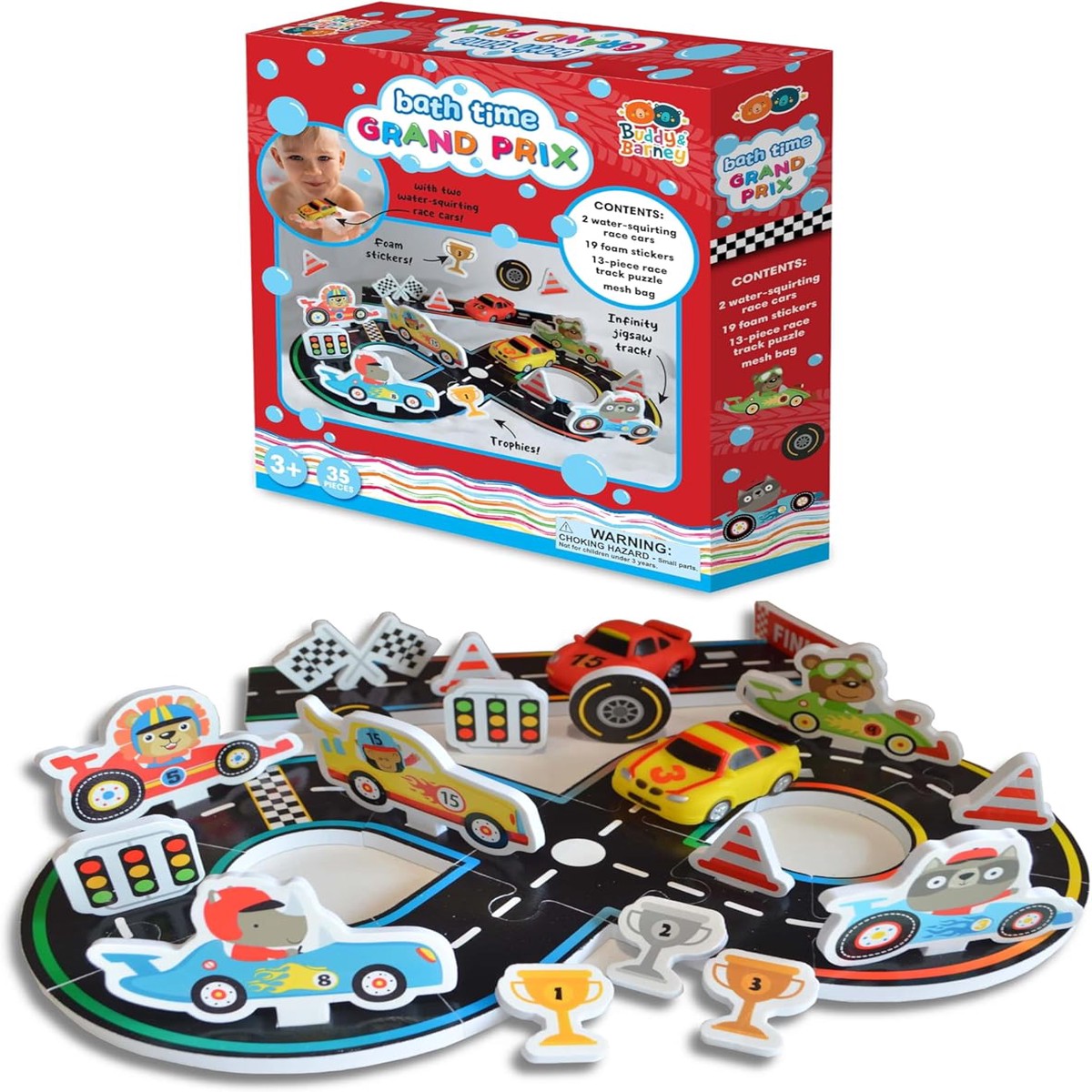 Bath Time Build Play Grand Prix Racing Set