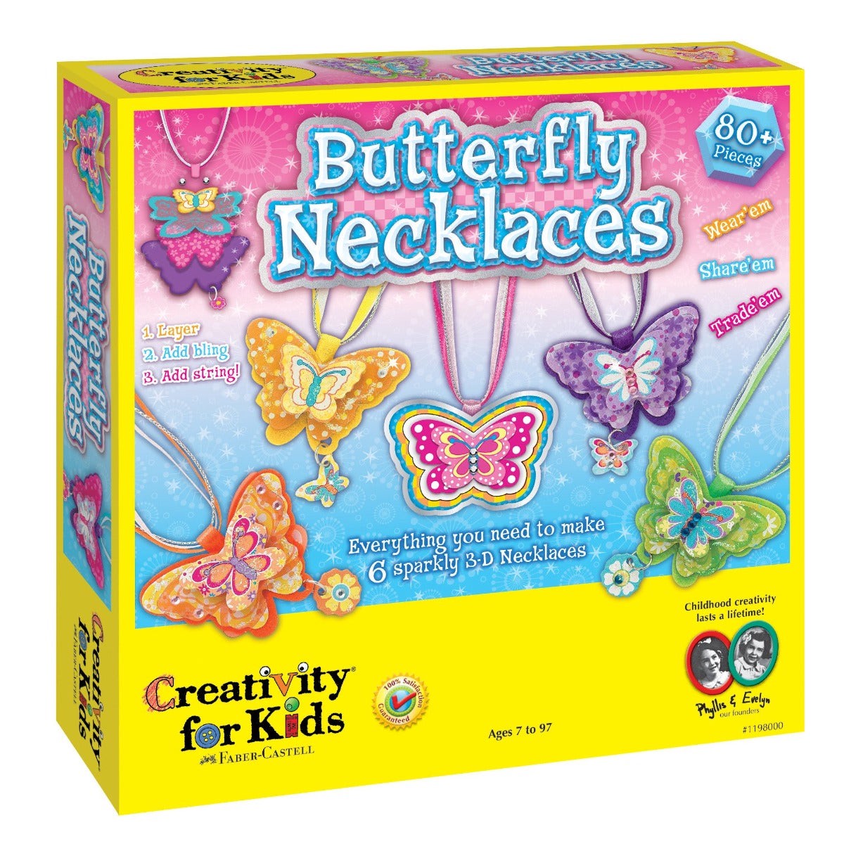 Creativity for Kids 1198 Butterfly Necklaces
