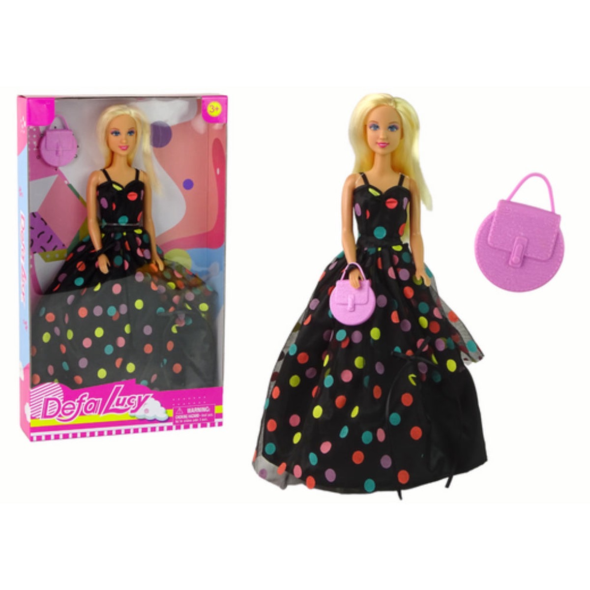 Defa Lucy Doll – Black Polka Dots Dress