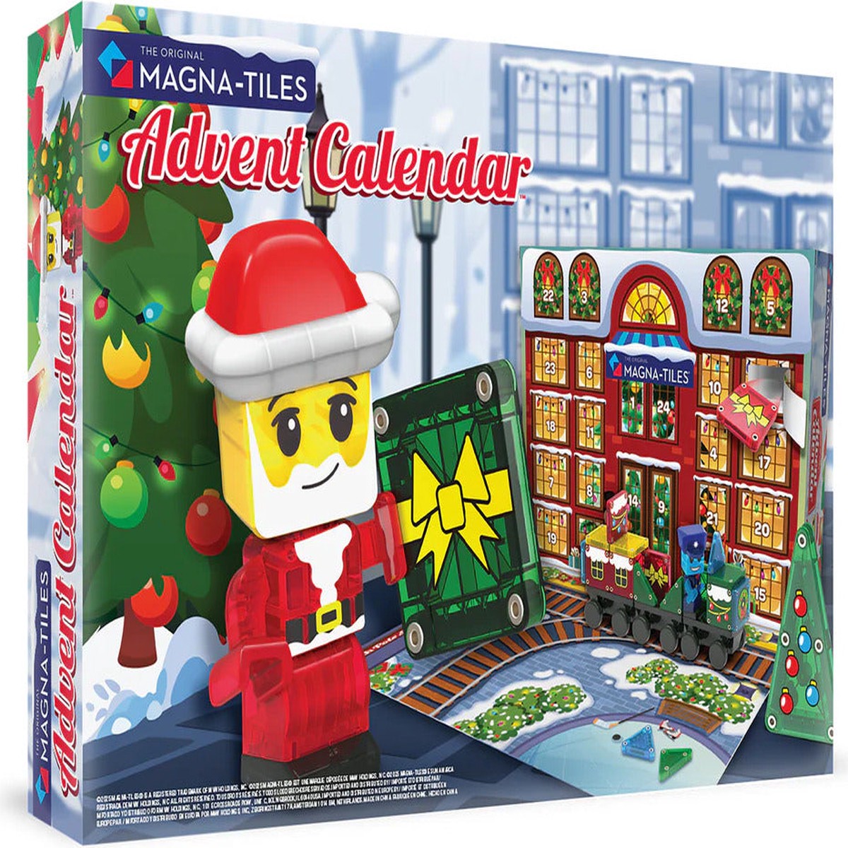 Magna-Tiles microMAGS Advent Calendar 34 Piece Set