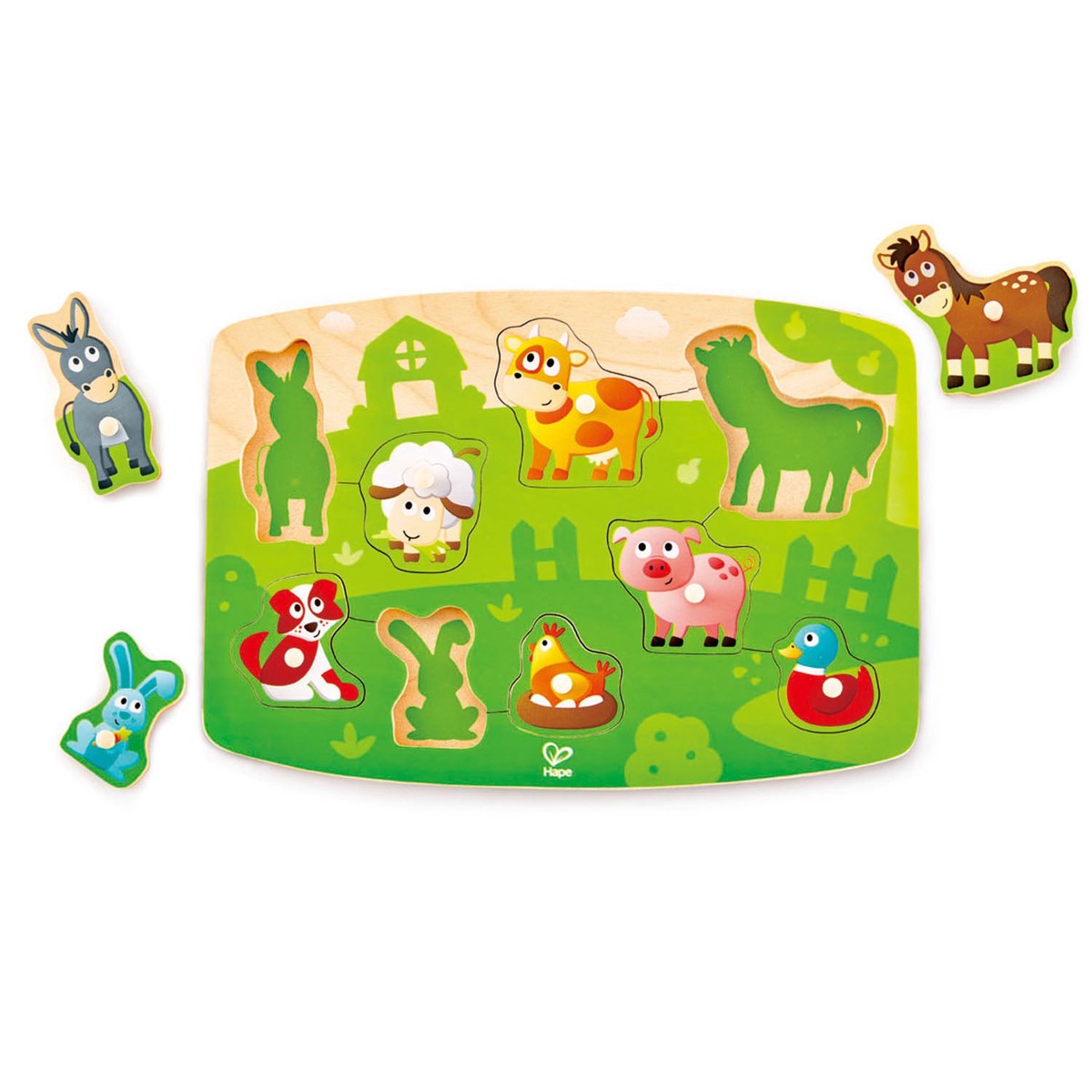 Peg Puzzle – Farmyard